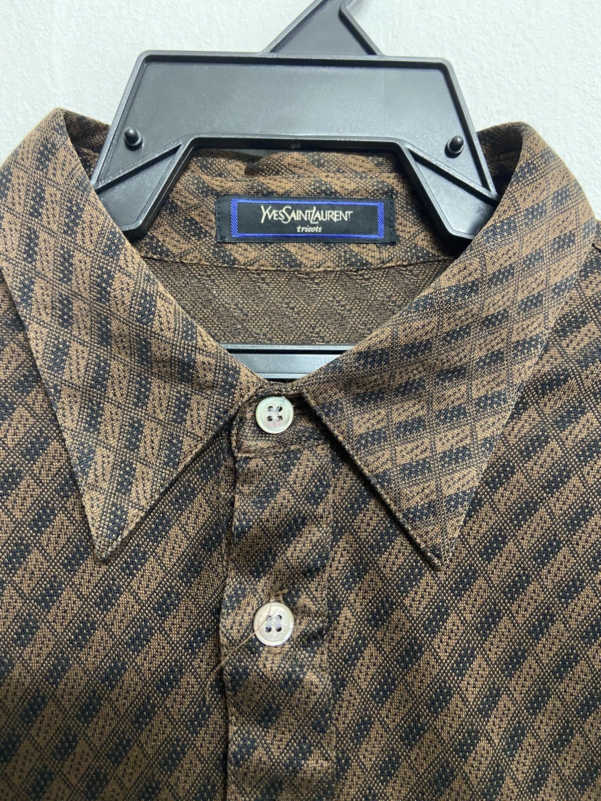 Yves Saint Laurent Vintage Yves Saint Laurent Polo Shirt Long Sleeve YSL Size US M / EU 48-50 / 2 - 9 Thumbnail
