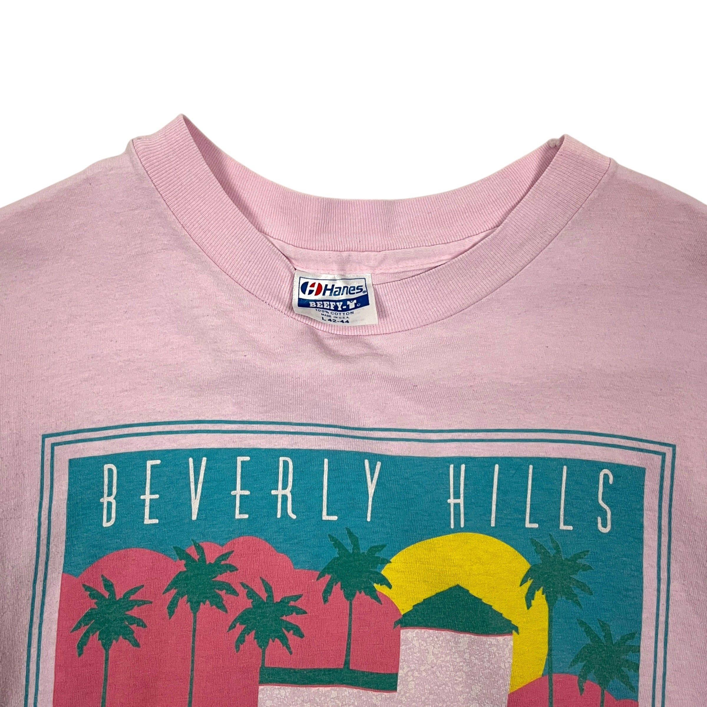 Vintage 1988 Beverly Hills USA Made Tee - Size L Size US L / EU 52-54 / 3 - 3 Thumbnail