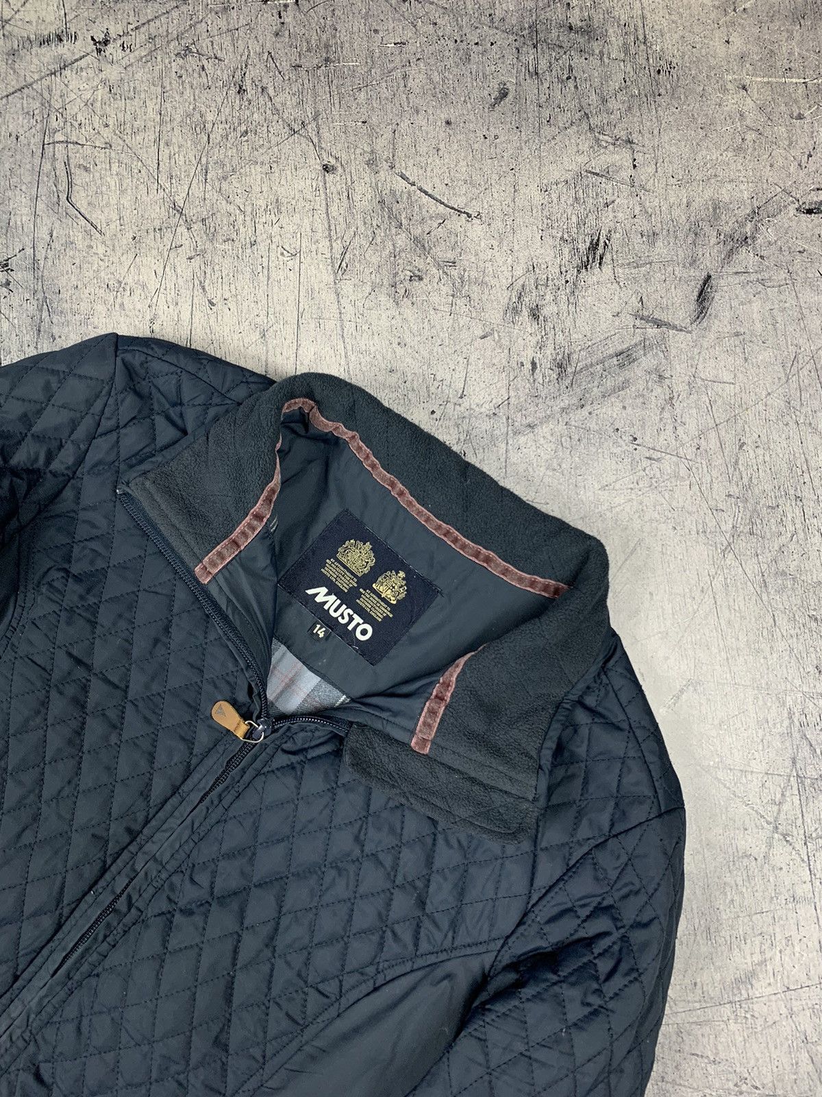 Designer Vintage Musto Down Quilted Jacket Designer Sailing Size L / US 10 / IT 46 - 4 Thumbnail