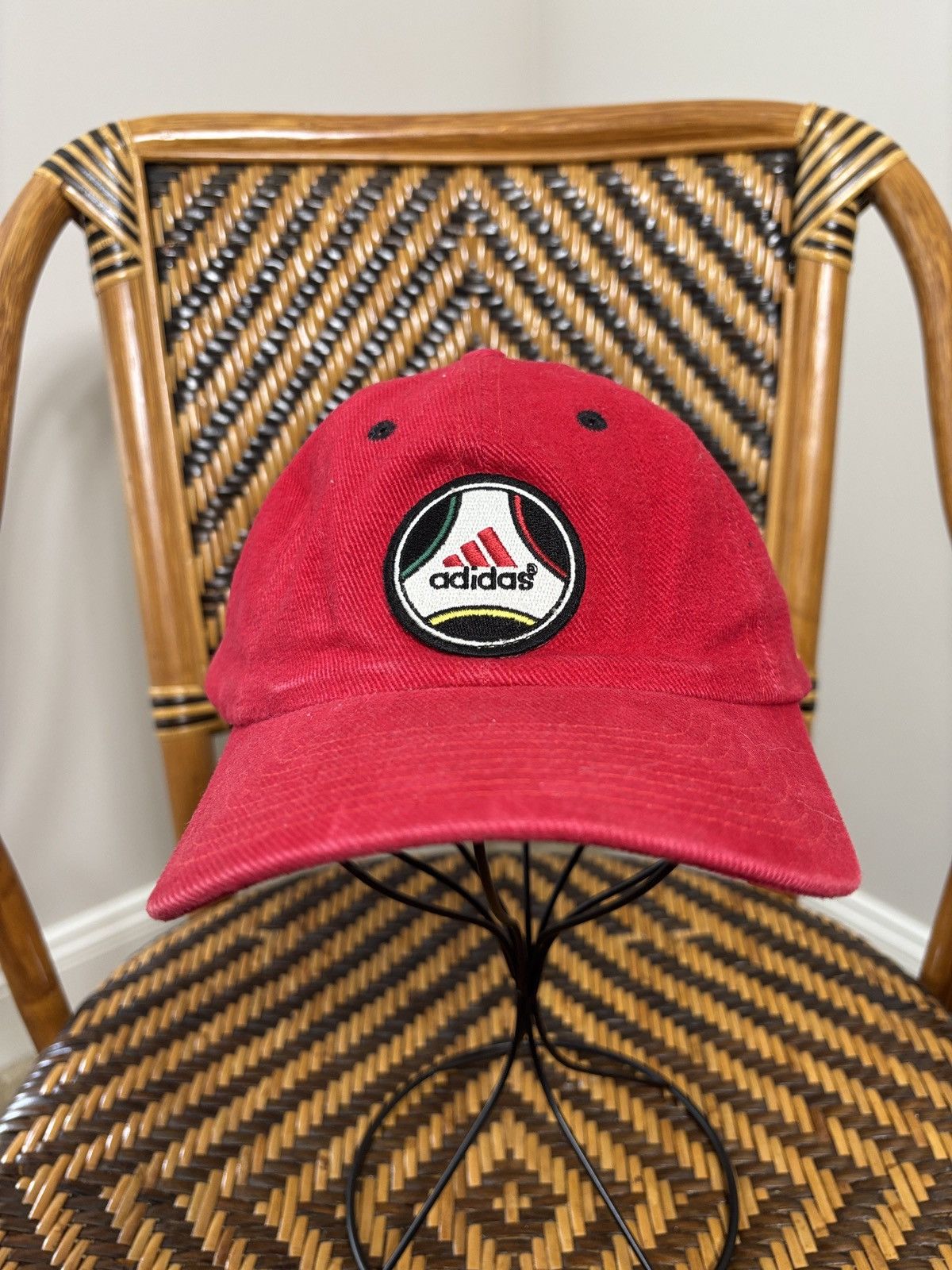 Adidas Vintage Adidas Adjustable Strapback Hat Y2K Soccer Size ONE SIZE - 1 Thumbnail