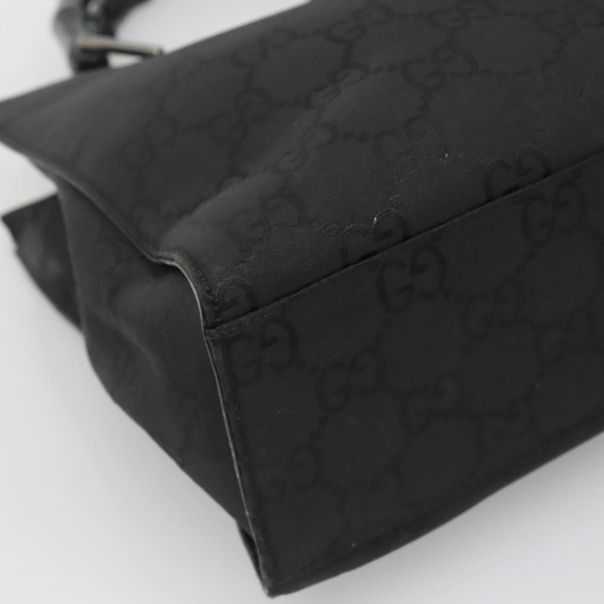 Gucci GUCCI Bamboo GG Canvas Hand Bag Nylon Black 002 002 Size ONE SIZE - 11 Thumbnail
