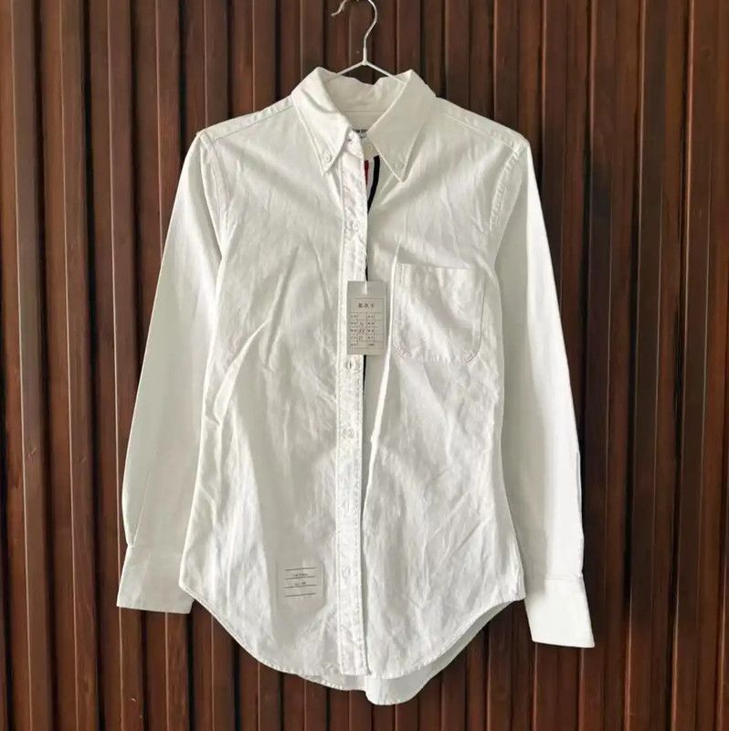 Thom Browne Thom Browne White Women's Button-Up Shirt 0089 Size S / US 4 / IT 40 - 1 Thumbnail