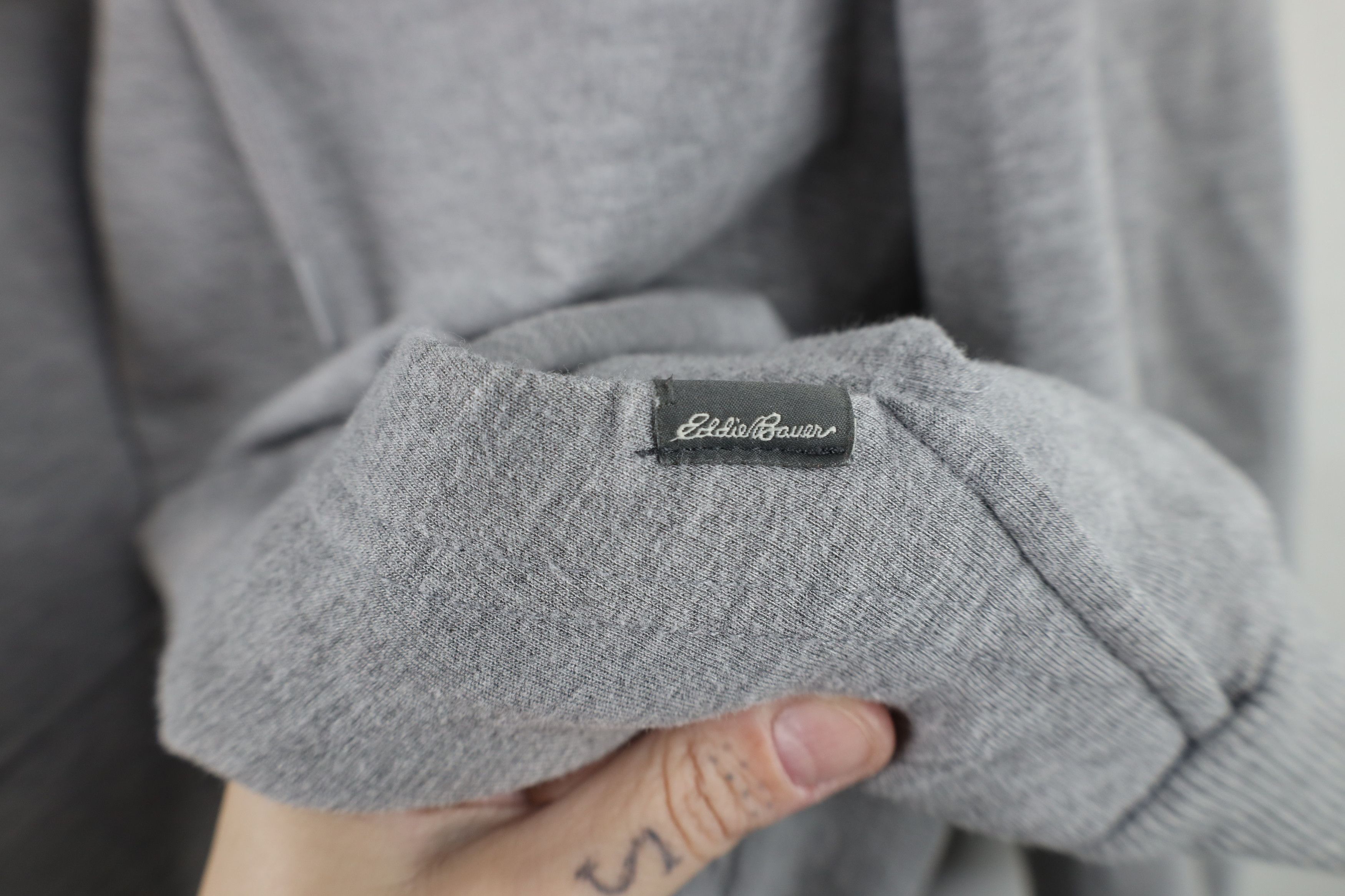 Eddie Bauer Vintage Y2K Eddie Bauer Full Zip Hoodie Sweatshirt Gray Size US M / EU 48-50 / 2 - 4 Thumbnail