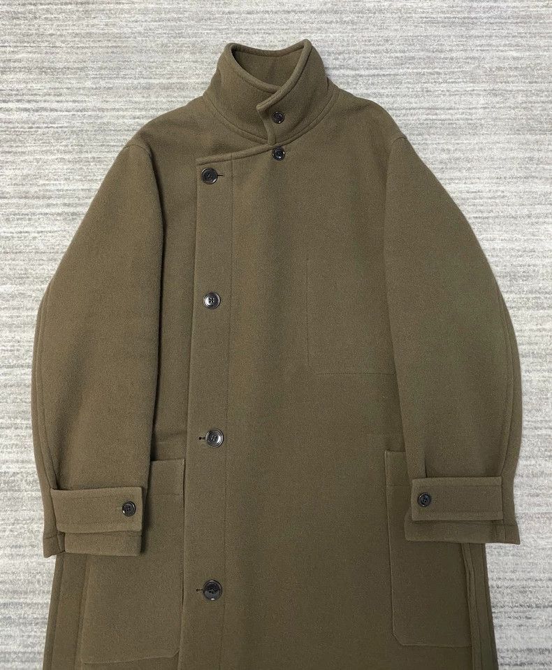 Lemaire Lemaire WARP Coat in Squirrel Green-yf. Size US M / EU 48-50 / 2 - 3 Thumbnail