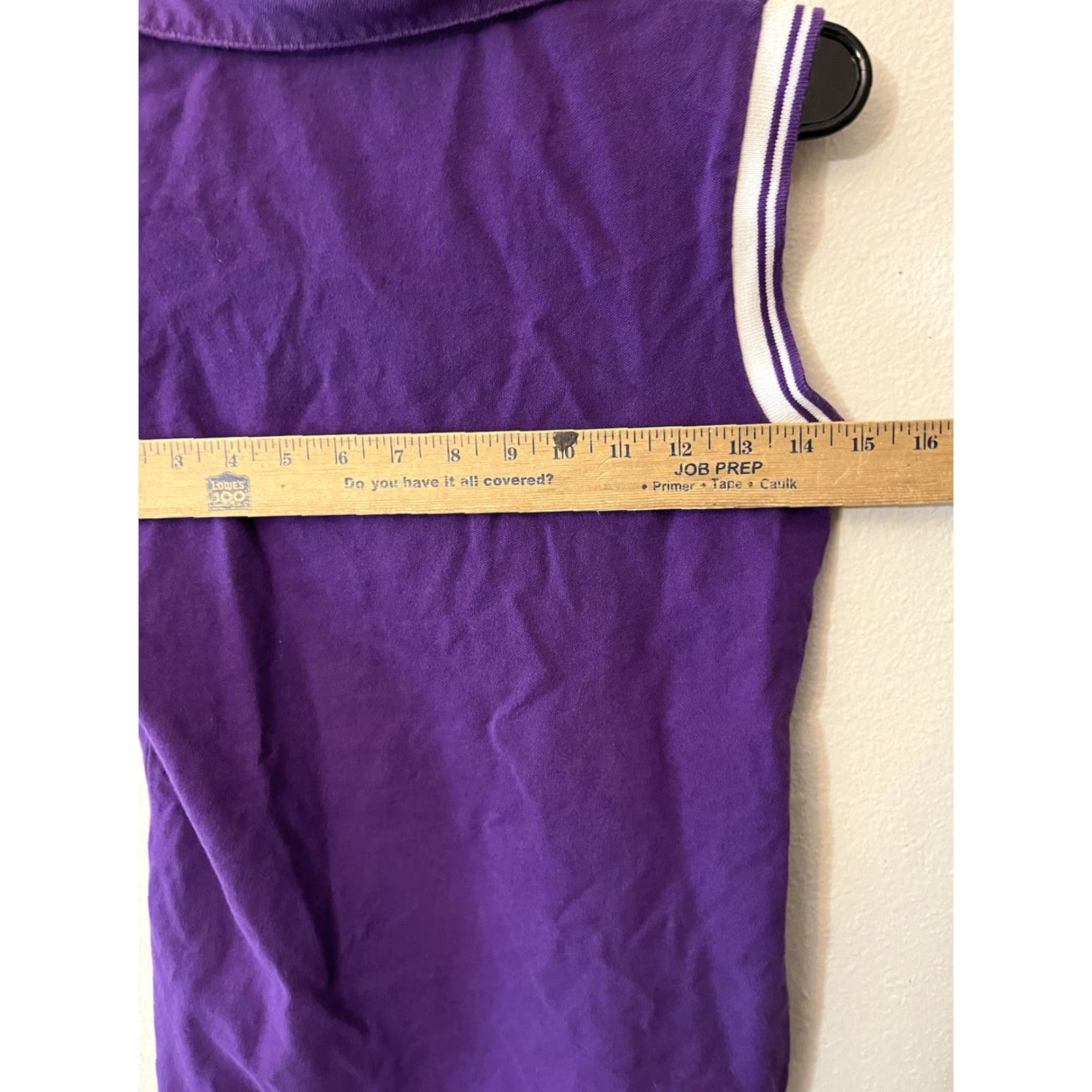 Reebok VINTAGE Reebok Polo Shirt Womens L Purple Sleeveless Cotton Blend Casual Logo Golf Ladies Size L / US 10 / IT 46 - 4 Thumbnail