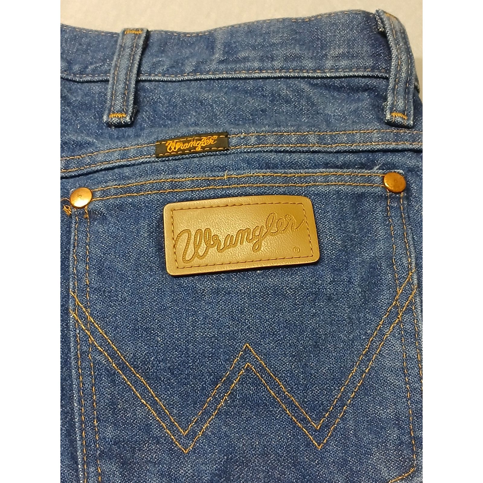 Wrangler Wrangler (40x32) Men's Straight Fit Blue Denim Jeans Size US 40 / EU 56 - 2 Thumbnail