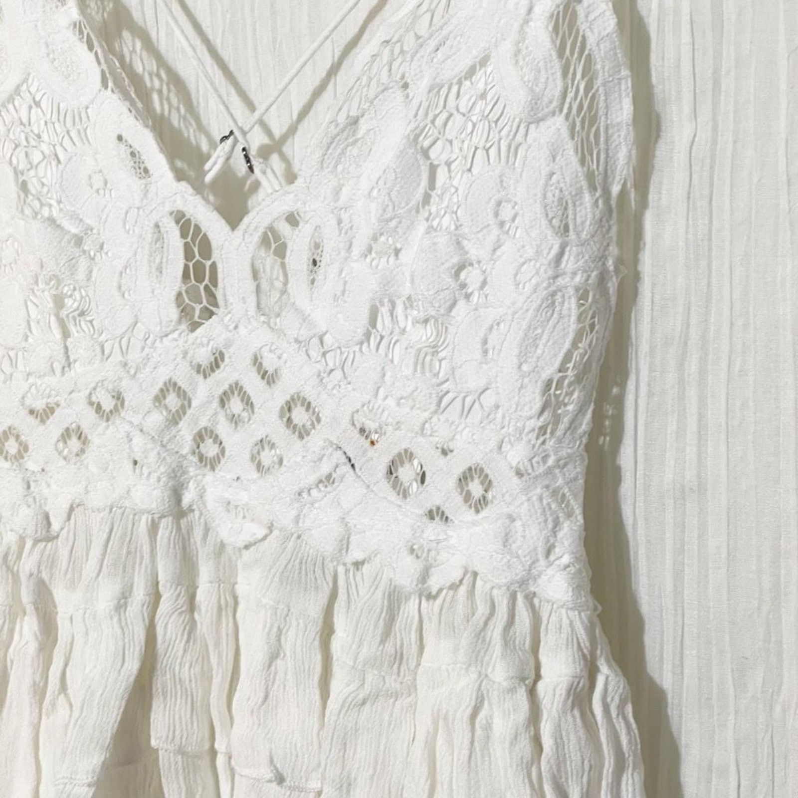 Free People Free People Adella Cami Tank Cottagecore White Medium Size M / US 6-8 / IT 42-44 - 6 Thumbnail