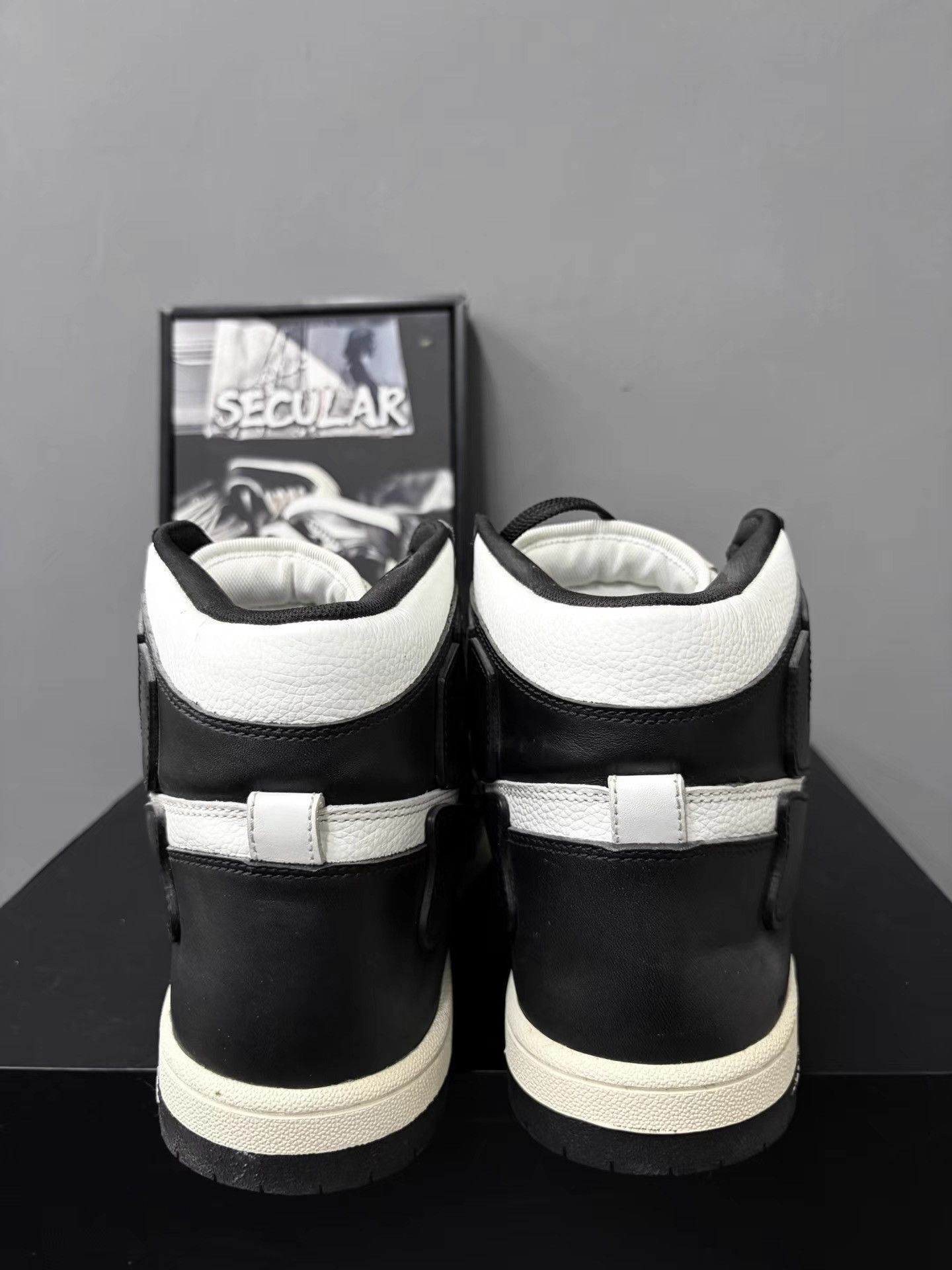 Amiri Amiri Skel-Toe Bone High-Top Black White Men's Sneakers K34 Size US 13 / EU 46 - 7 Thumbnail