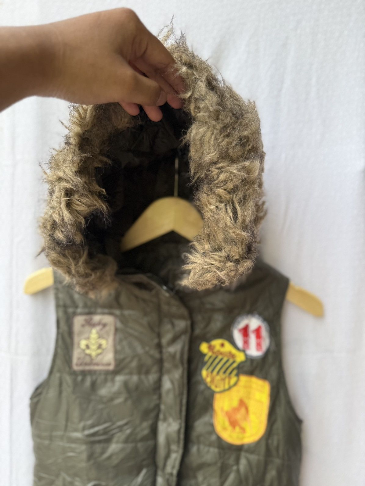 Hysteric Glamour japanese fur vest puffer hoodie zip patched Size US S / EU 44-46 / 1 - 4 Thumbnail