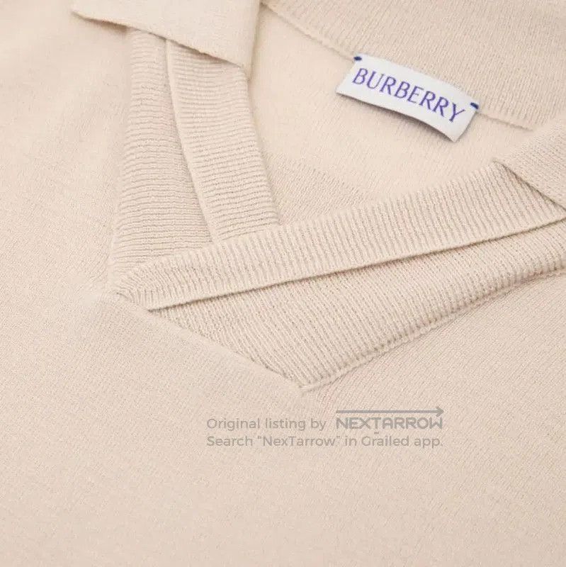 Burberry Burberry Ivory Wool Short Sleeve T-Shirt. Size US M / EU 48-50 / 2 - 4 Thumbnail
