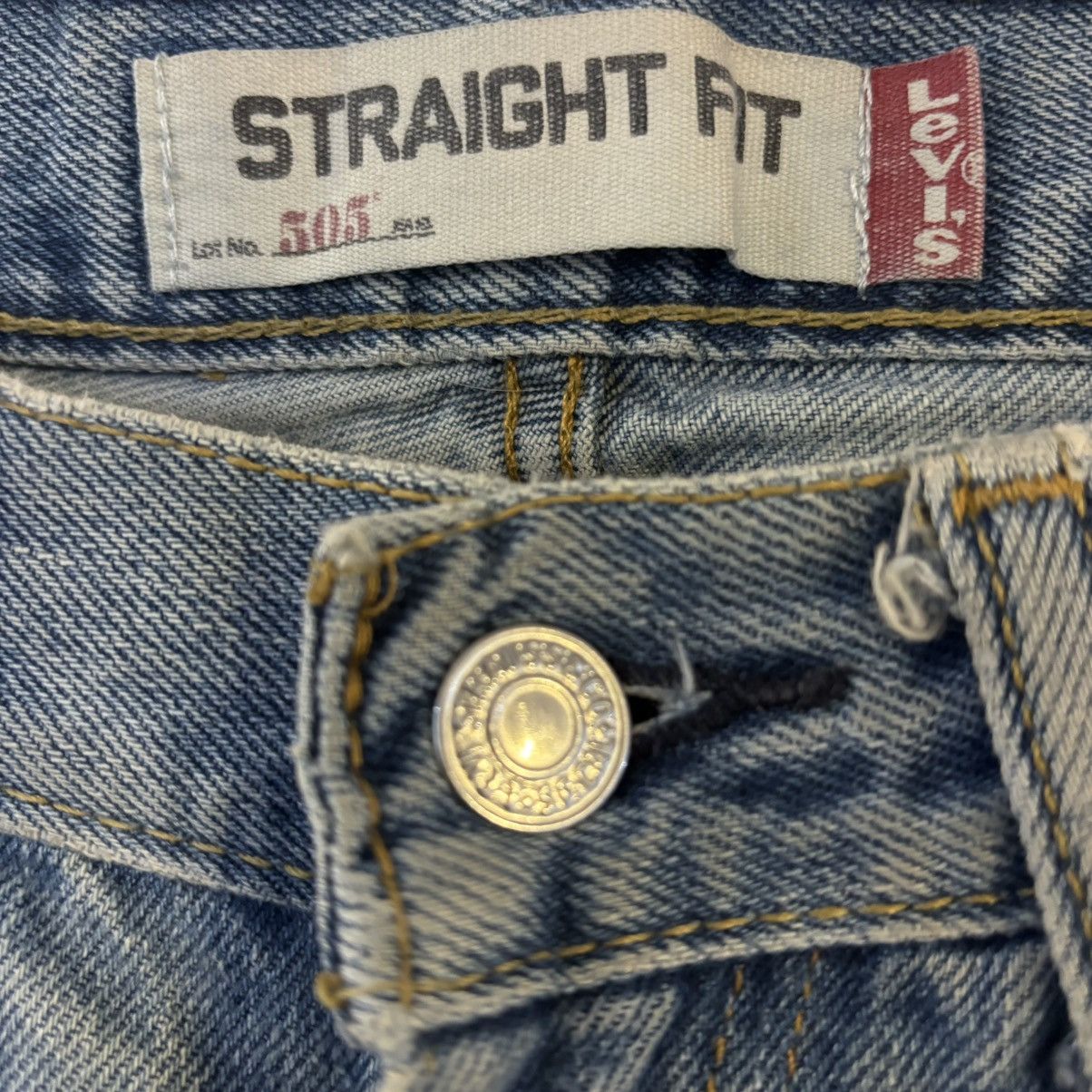 Levi's Levi’s 505 Handmade Shashiko Stiched Repaired Jeans Size US 31 - 6 Thumbnail