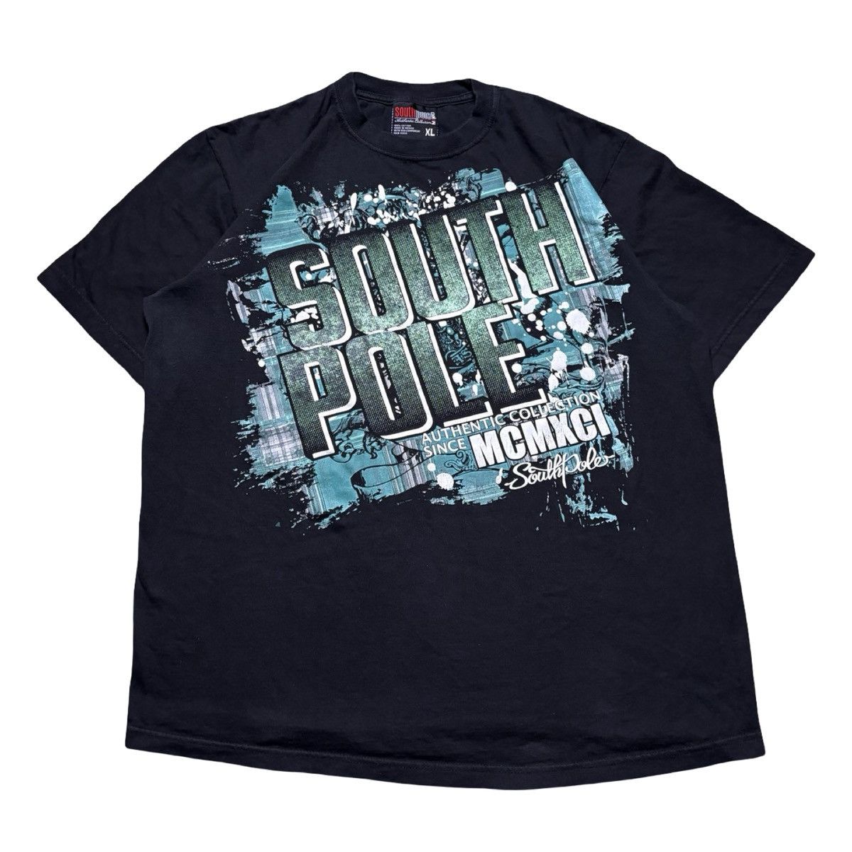 Southpole Vintage Y2K Southpole Faded Black Graphic T Shirt XL Skater Size US XL / EU 56 / 4 - 1 Thumbnail