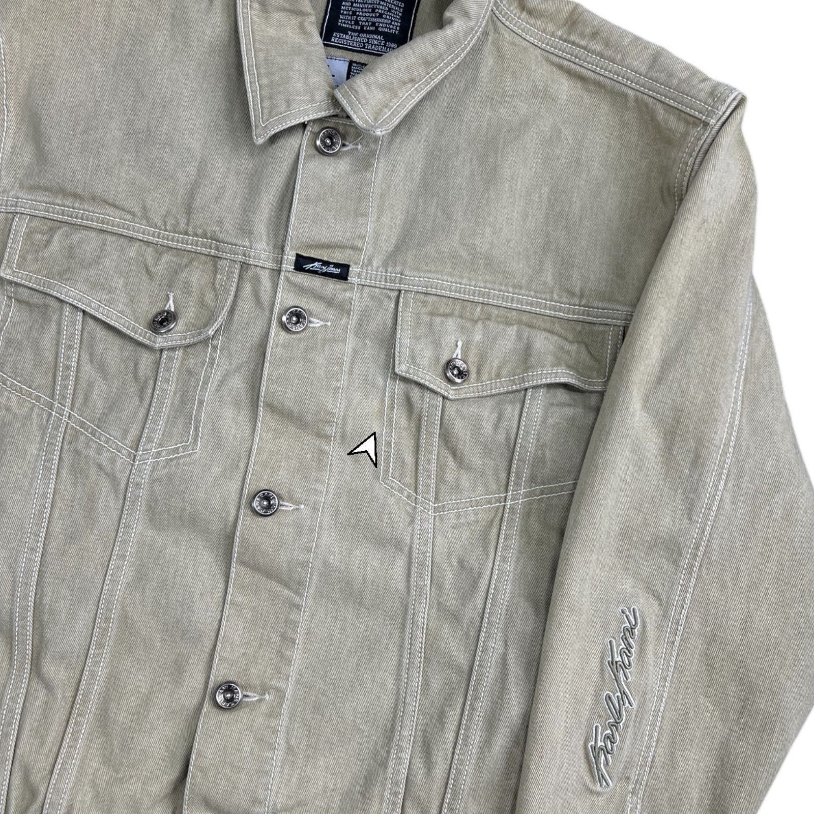 Karl Kani Vintage Y2K Karl Kani Sage Denim Jacket Embroidered Large Size US L / EU 52-54 / 3 - 4 Thumbnail