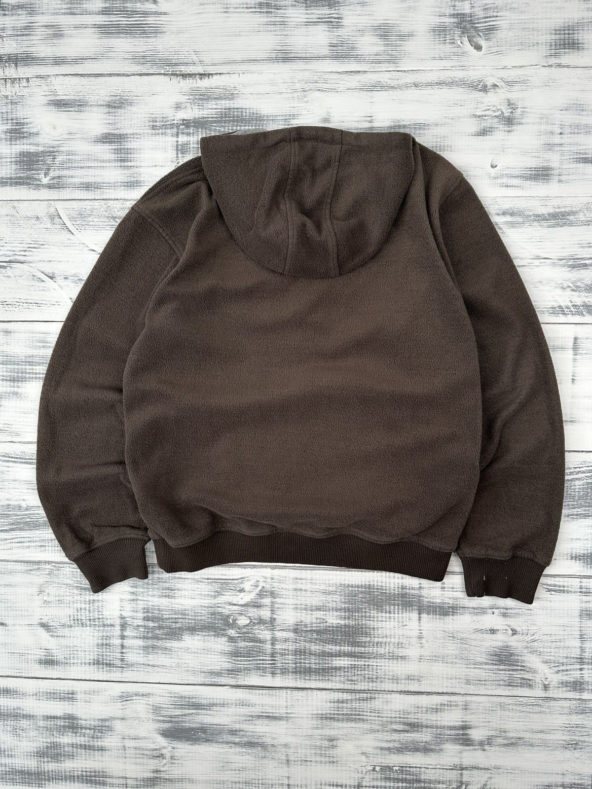 Quiksilver QUIKSILVER Vintage Y2K Brown Fleece Hoodie Big Logo Size XL Size US XL / EU 56 / 4 - 2 Thumbnail