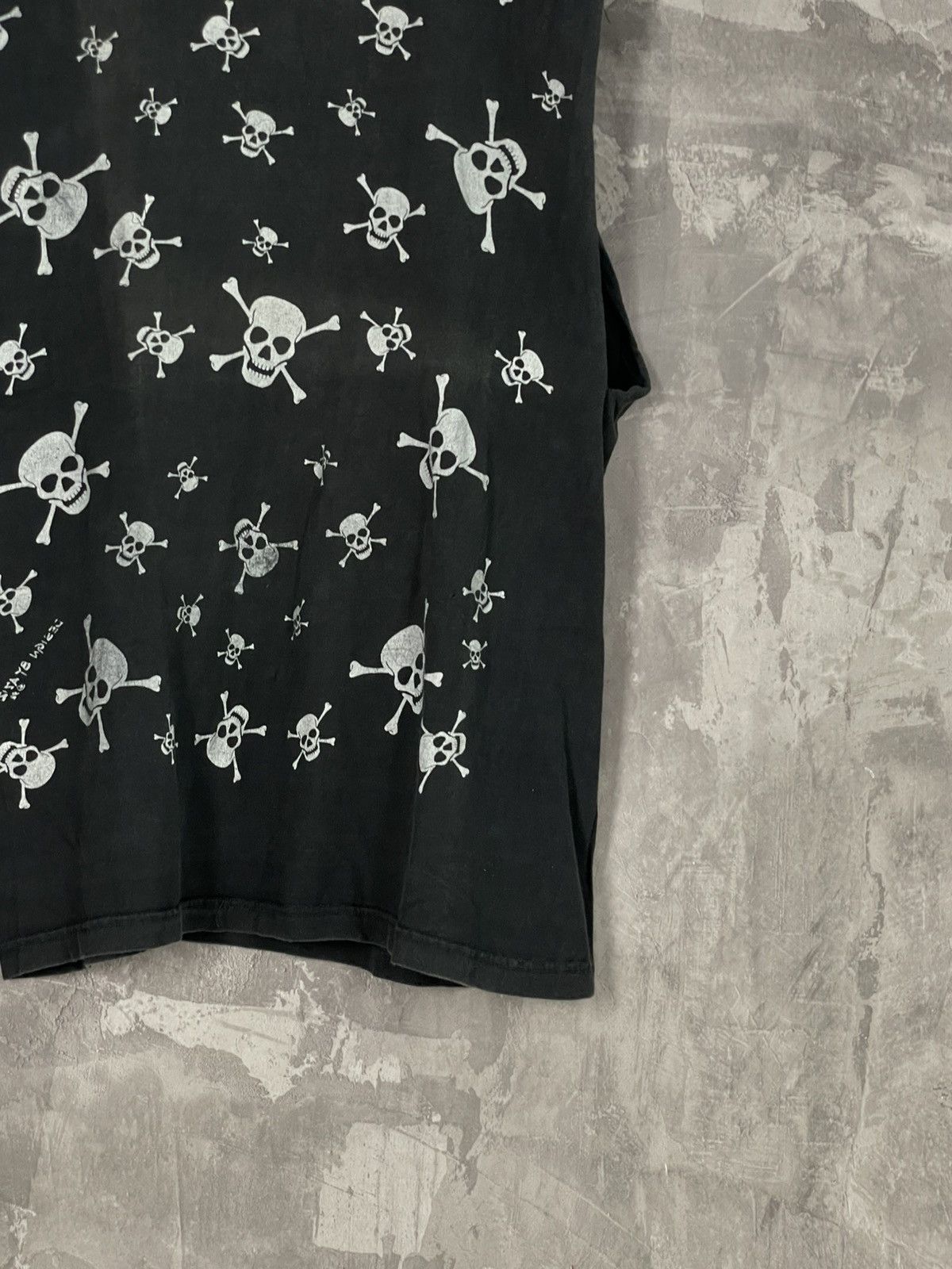 Hysteric Glamour × If Six Was Nine × Japanese Brand 2000's Skull Multilogo Y2K Distressed Archival Tanktop Size US XL / EU 56 / 4 - 6 Thumbnail