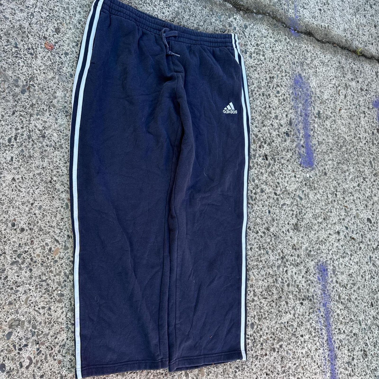Adidas Vintage Y2K Adidas Baggy Sweatpants – Size XL Size US 36 / EU 52 - 3 Thumbnail