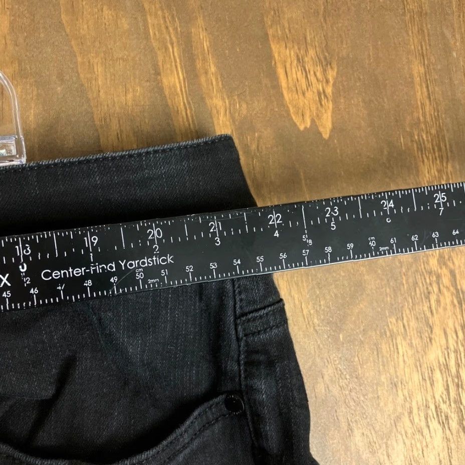 Torrid Torrid Black Feel The Fit Bombshell Skinny Jeans Womens 24R Distressed Stretch 5-Pocket Regular Rise High Waist Zip Button Jeans Size 28" / US 6 / IT 42 - 6 Thumbnail