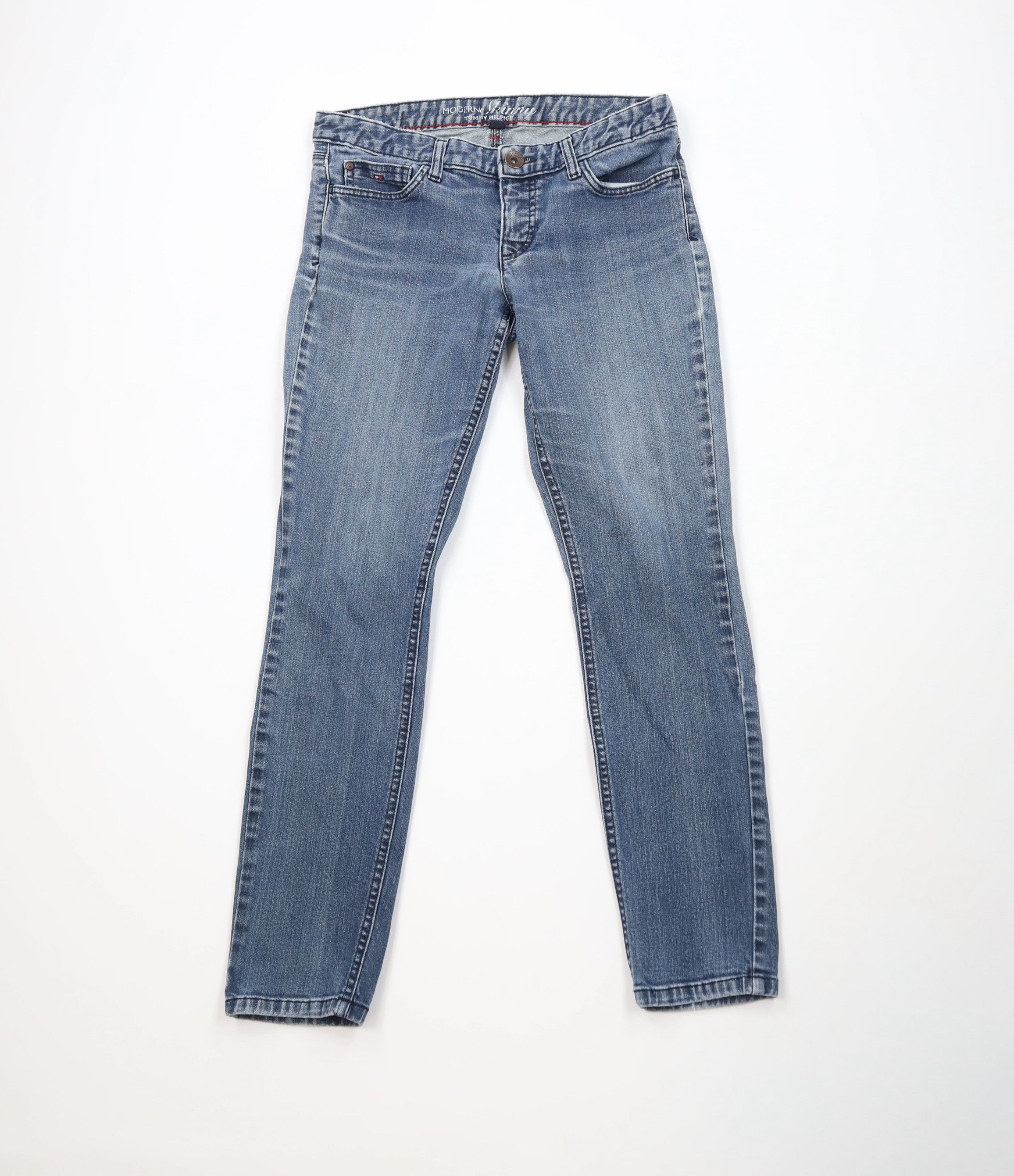 Tommy Hilfiger Vintage Y2K Tommy Hilfiger Modern Skinny Leg Jeans Blue Size 28" / US 6 / IT 42 - 1 Thumbnail