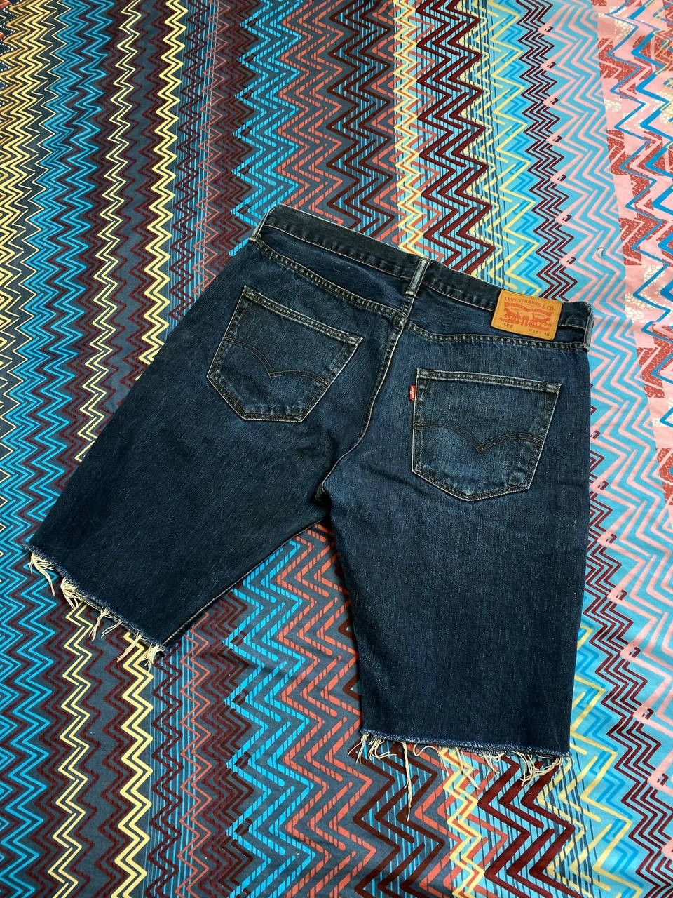 Levi's Vintage blue denim shorts Levi's 501 streetwear Y2K Size US 34 / EU 50 - 16 Thumbnail
