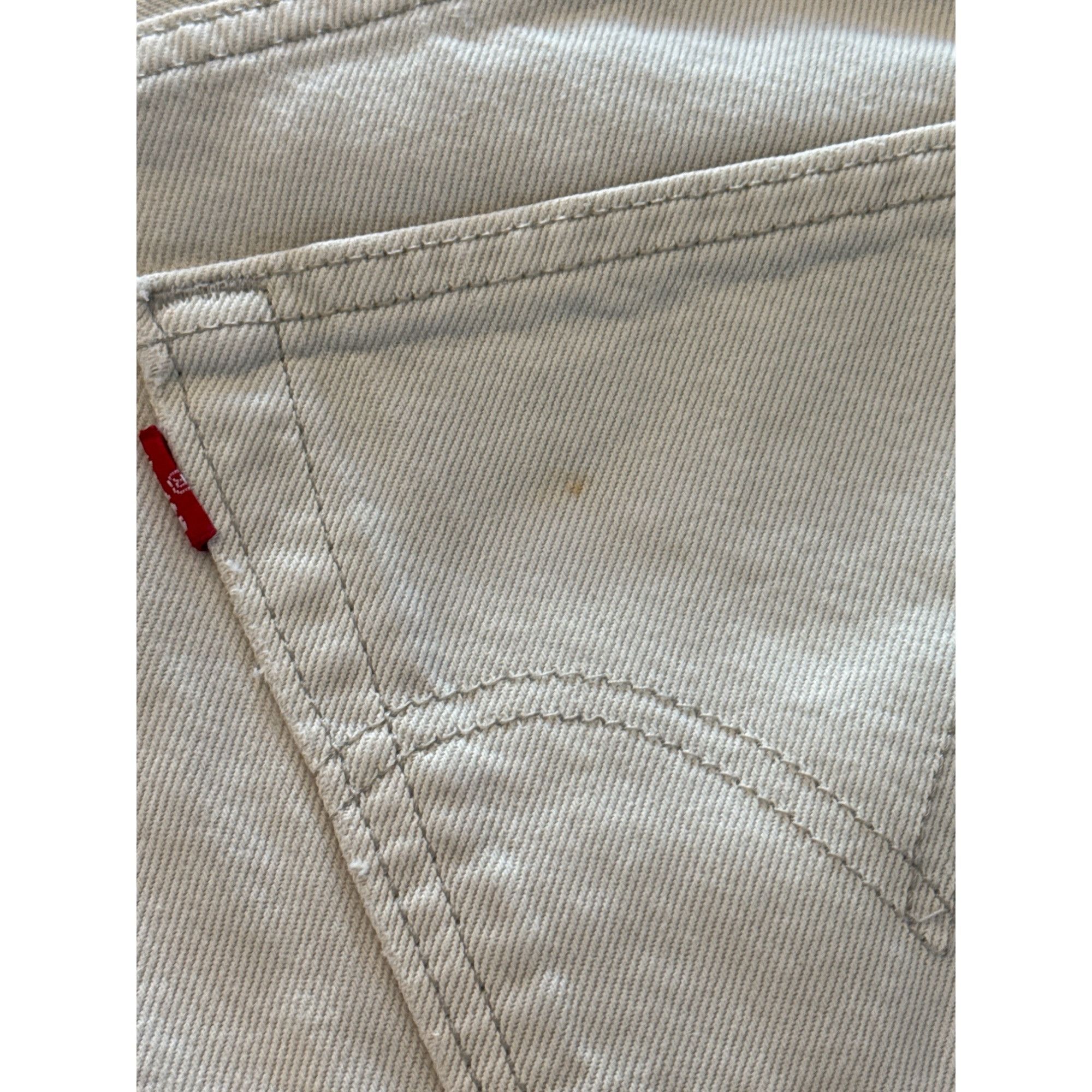 Levi's Levis 550 Relaxed Fit Mens Denim Shorts 34 Beige Cotton Vint Size US 34 / EU 50 - 5 Thumbnail