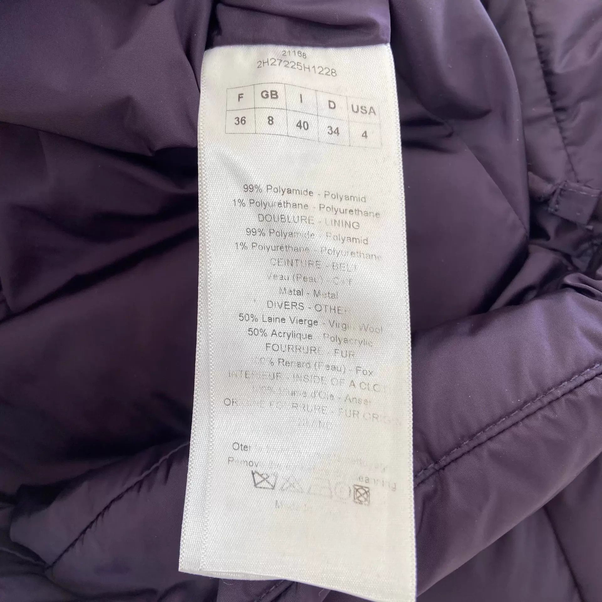Dior Dior Purple Down Jacket F36 Size XS / US 0-2 / IT 36-38 - 7 Thumbnail