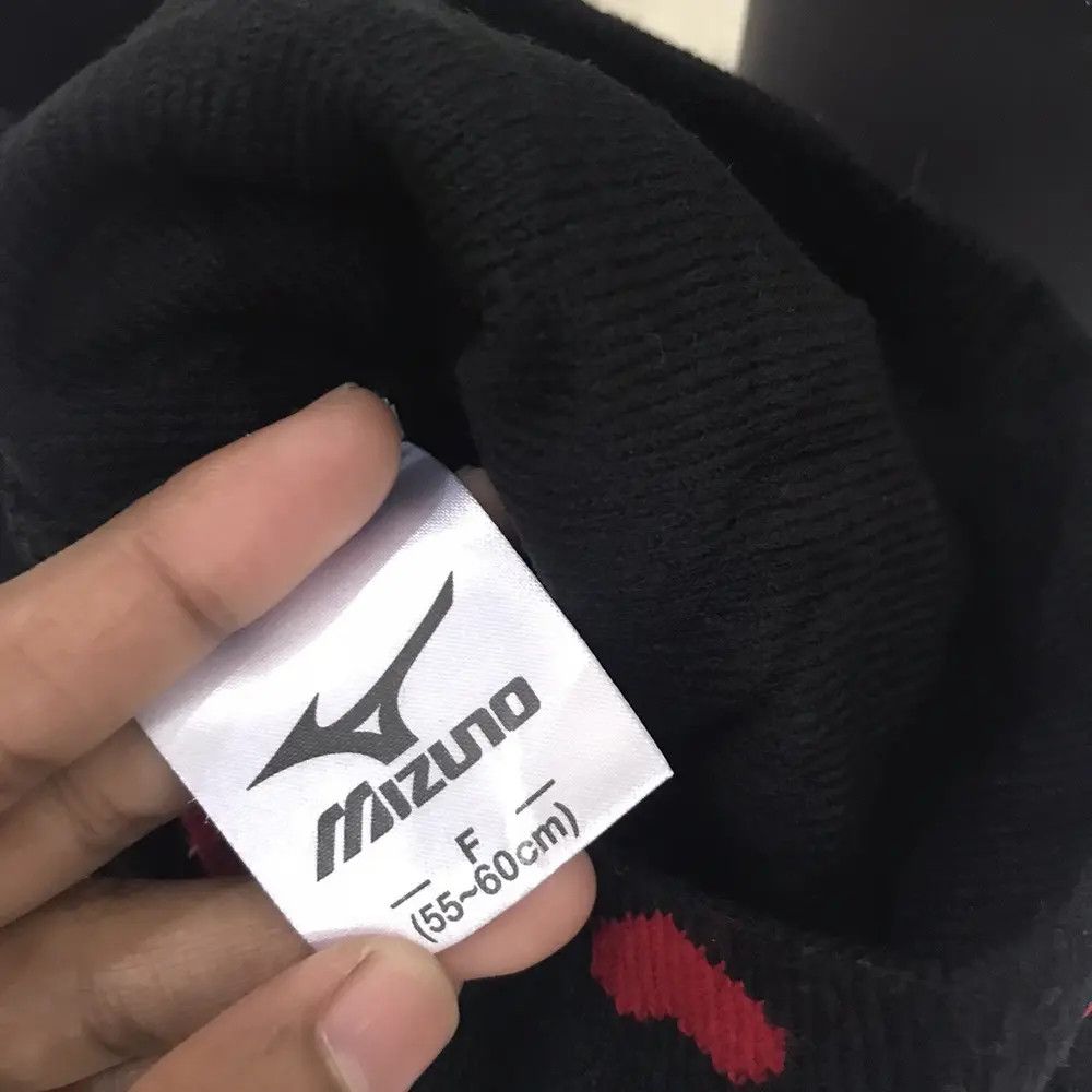 Mizuno × Vintage Mizuno Overprint Love Bobble Beanie Hat Size ONE SIZE - 5 Thumbnail