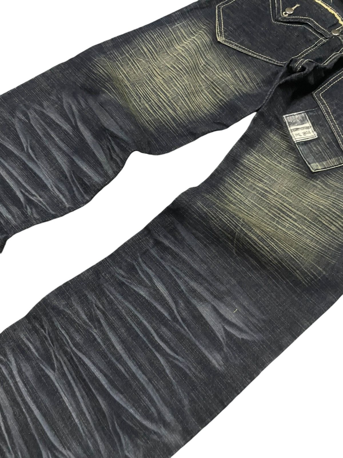 Japanese Brand Jeans De Art Mud Wash Whiskers Loose Jeans Size US 29 - 13 Thumbnail