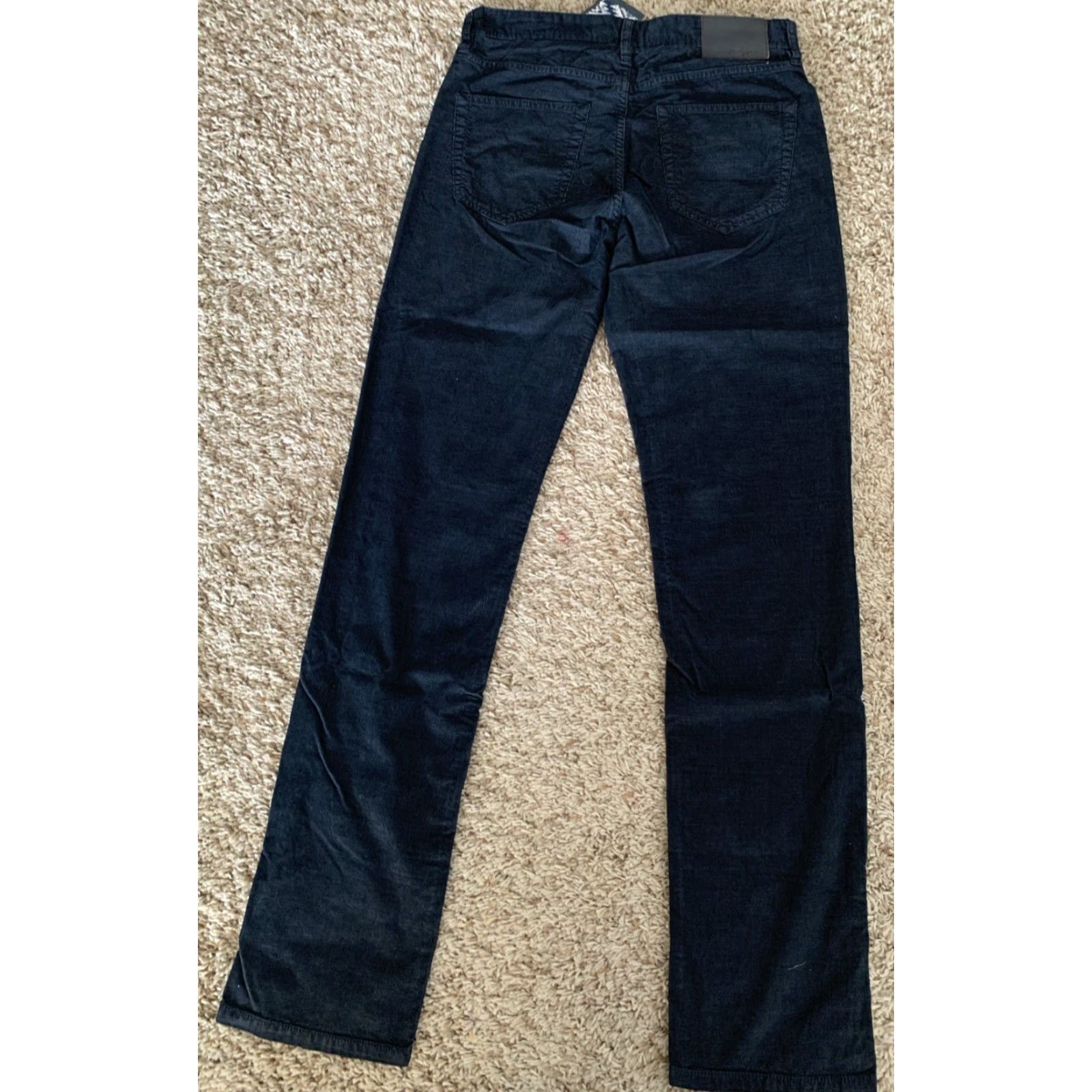 Vintage Tailor Vintage Pants Straight Navy Blue 30x34 Cotton Corduroy Men Regular Belt Loops 5-Pocket NWT Size US 30 / EU 46 - 2 Thumbnail