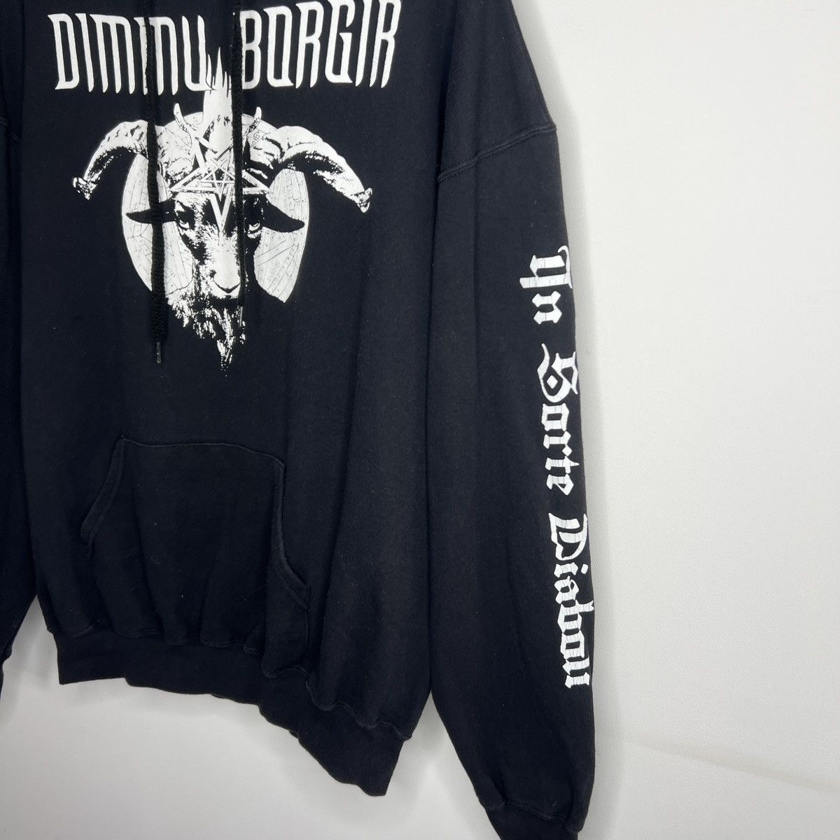 Band Tees × Vintage Vintage Dimmu Borgir Hoodie 90s 👁️ BIG LOGO + BACK LOGO 👁️ Size US XL / EU 56 / 4 - 3 Thumbnail
