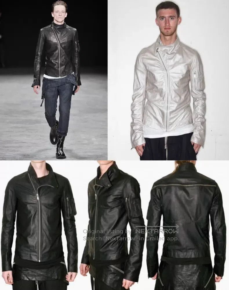 Rick Owens Rick Owens Back zipper leather jacket Size US XS / EU 42 / 0 - 9 Thumbnail