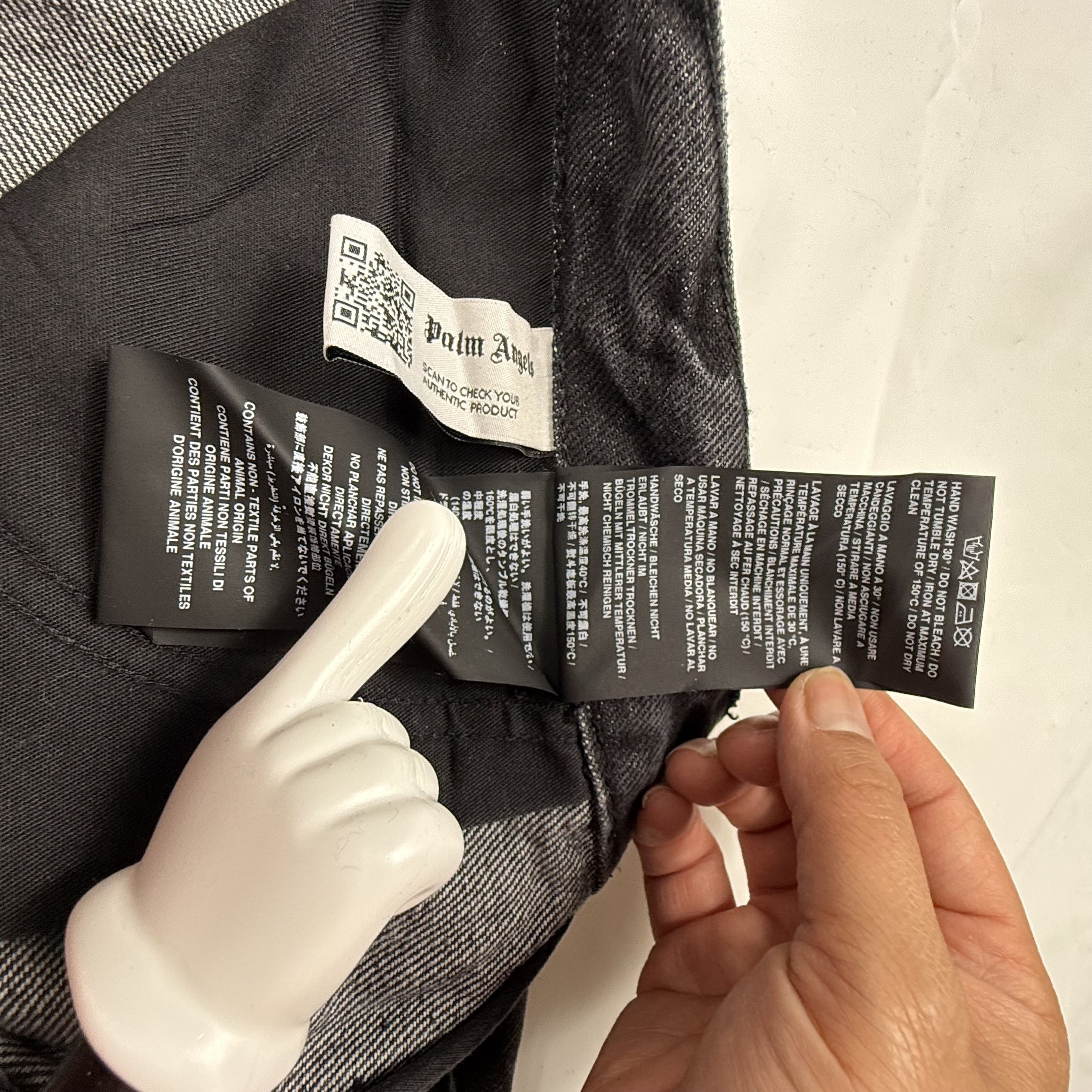 Palm Angels Palm Angels Mens Logo Patches Regular Fit Jeans Black Sz 38 Size US 38 / EU 54 - 6 Thumbnail