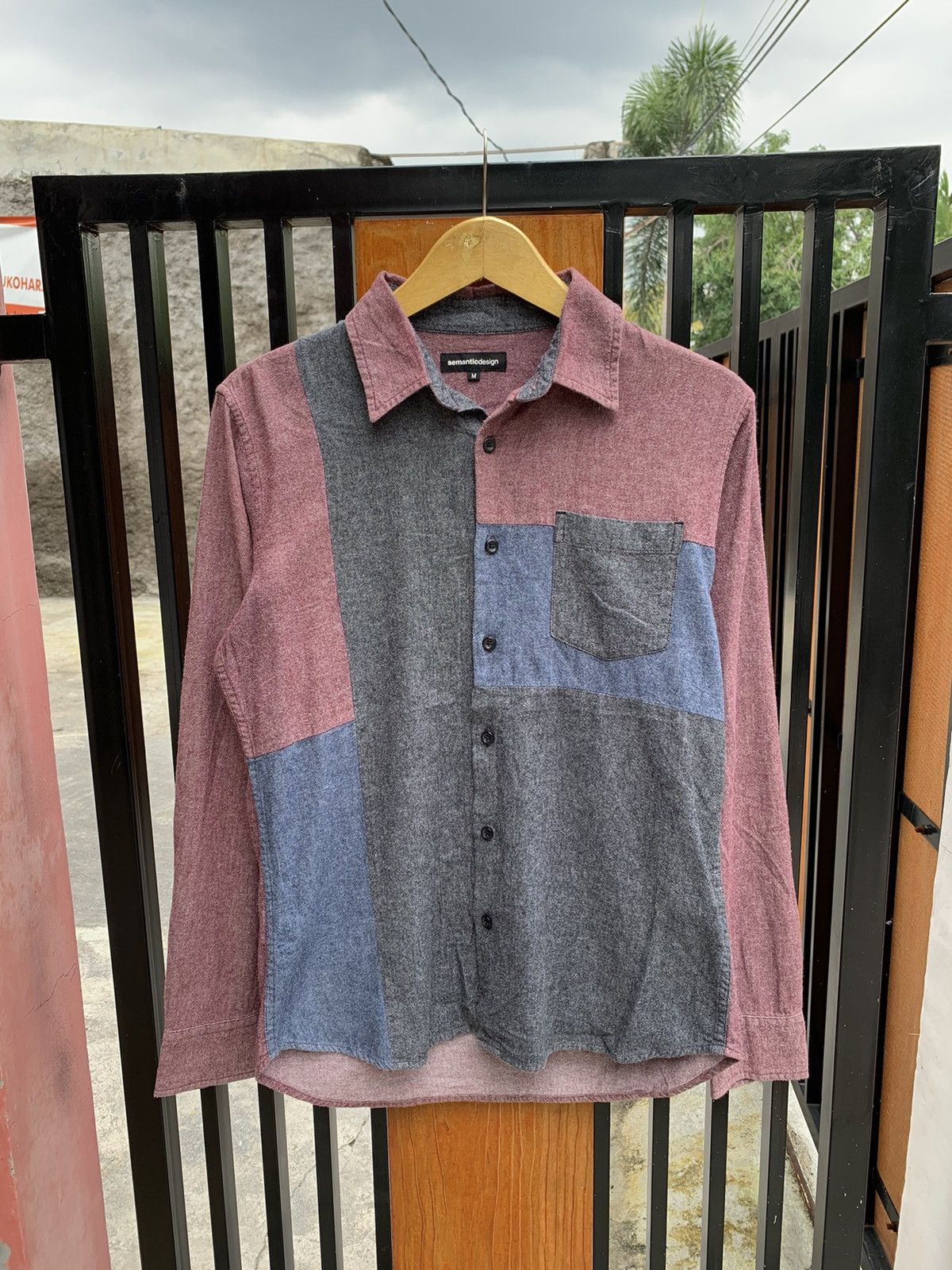 Japanese Brand × semanticdesign Semantic design color block shirt 🙌🏼 Size US M / EU 48-50 / 2 - 1 Thumbnail