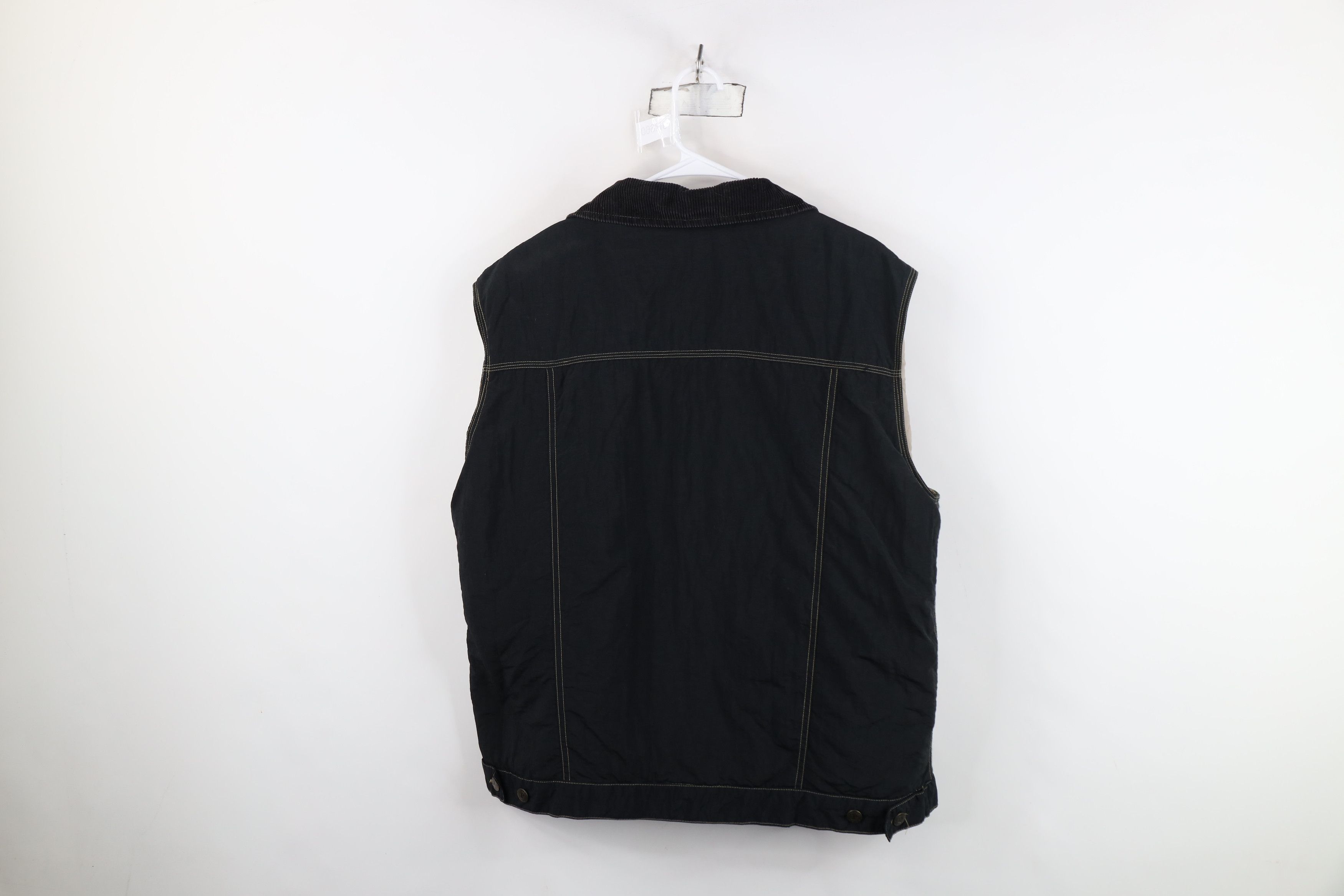 Vintage Vintage 90s Streetwear Flannel Corduroy Collar Vest Jacket Size US XL / EU 56 / 4 - 12 Thumbnail
