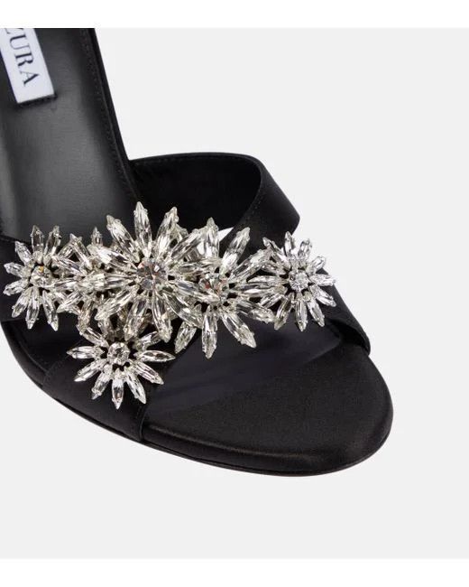 Aquazzura o1srvl11e1024 Heel in Black Size US 10 / IT 40 - 4 Thumbnail