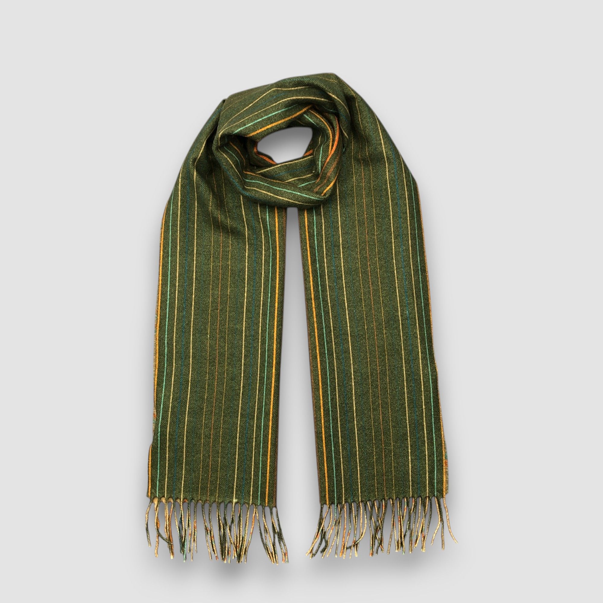 Japanese Brand Vintage Winter Scarf Muffler Wool Cashmere Scarves Size ONE SIZE - 2 Thumbnail