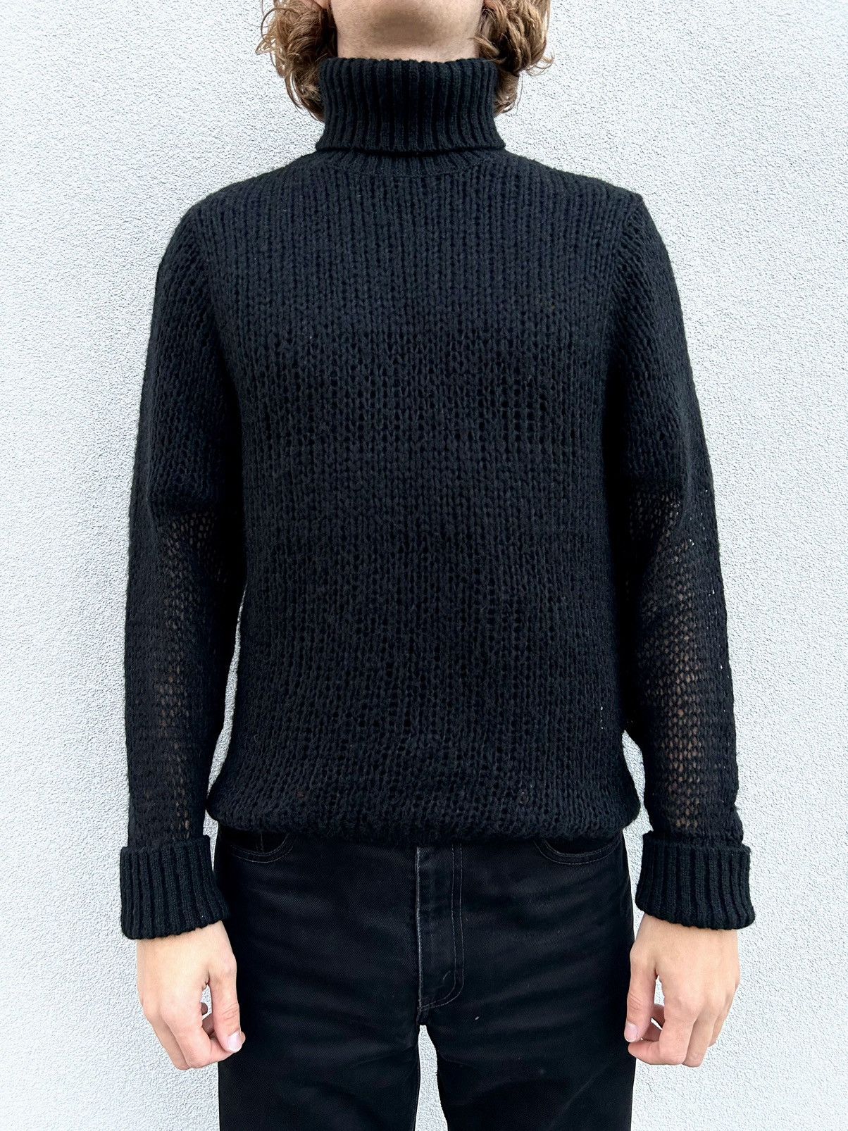 image of Comme Des Garcons x Ganryu Sweater in Black, Men's (Size Medium)