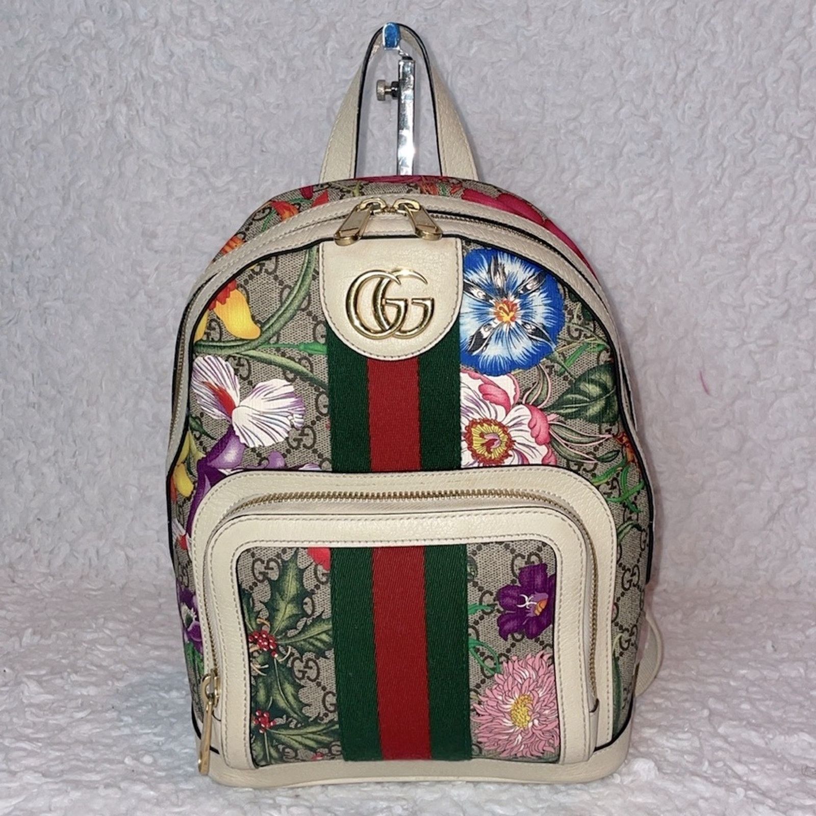 Gucci Gucci Ophidia GG Supreme Floral Backpack 547965 Size ONE SIZE - 1 Thumbnail
