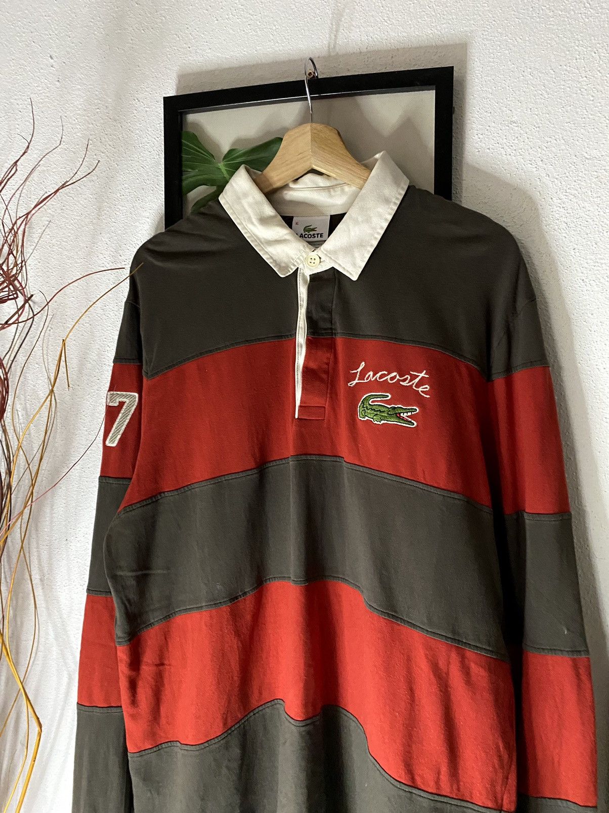 Designer Vintage Lacoste Stripe 27 Size US L / EU 52-54 / 3 - 4 Thumbnail