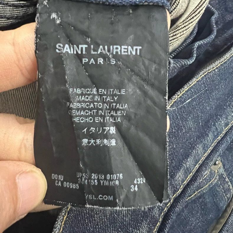 Saint Laurent Paris Saint Laurent Dark Blue Denim Pants-2505 Size US 34 / EU 50 - 4 Thumbnail