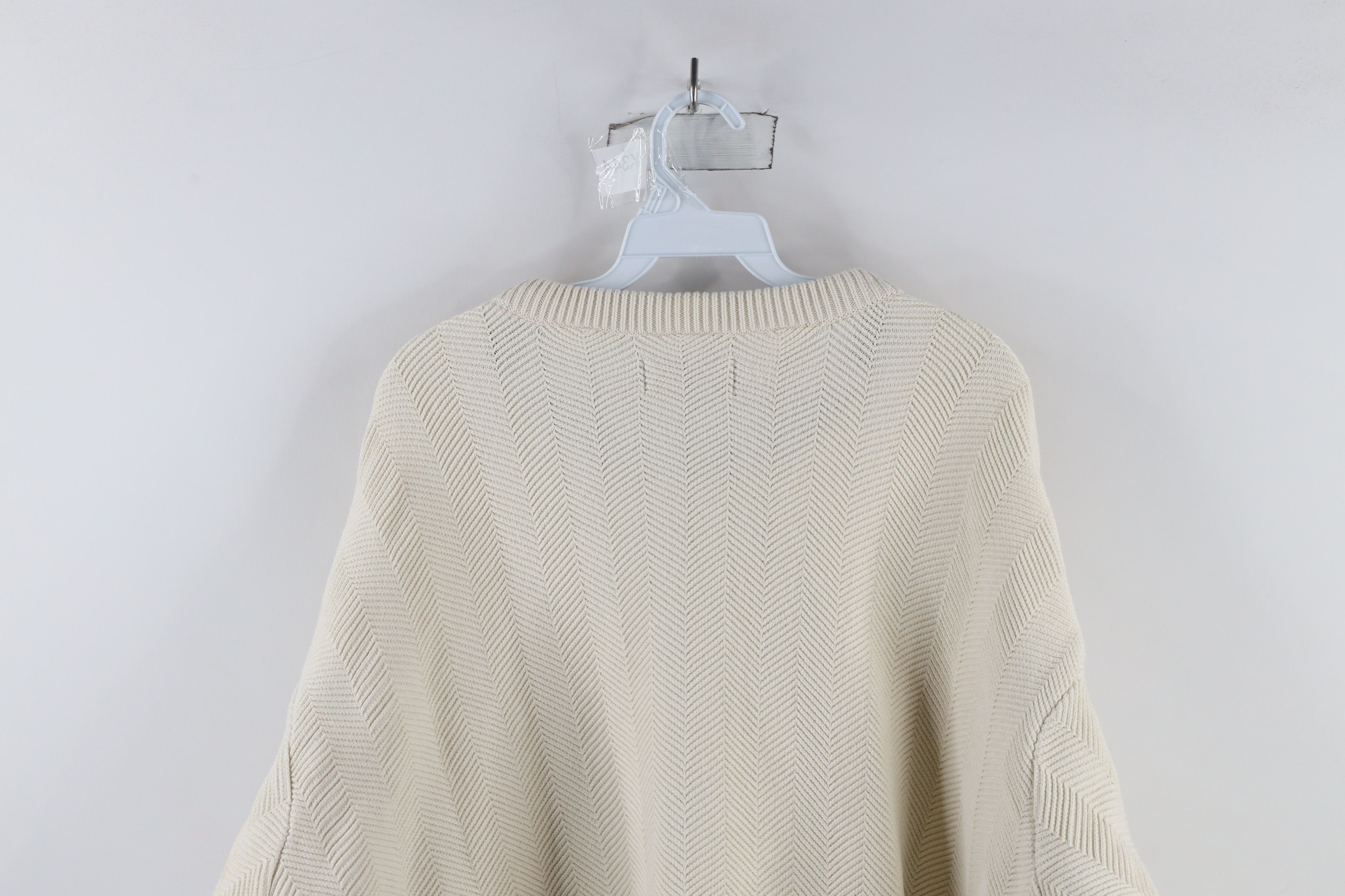 Vintage Vintage 90s Streetwear Heavyweight Herringbone Knit Sweater Size US XXL / EU 58 / 5 - 7 Thumbnail