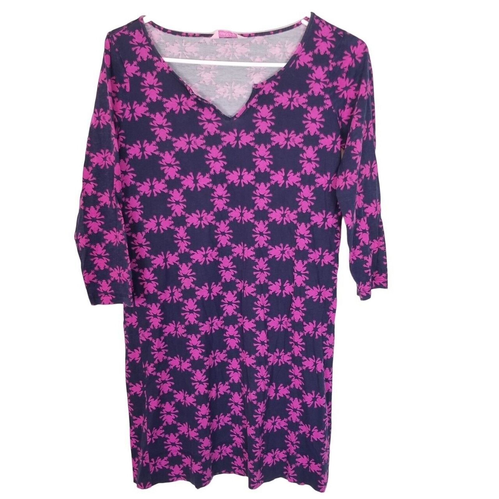 Lilly Pulitzer Lilly Pulitzer Get Happy Gretchen Frog Print Mini Dress XS Size XS / US 0-2 / IT 36-38 - 2 Thumbnail
