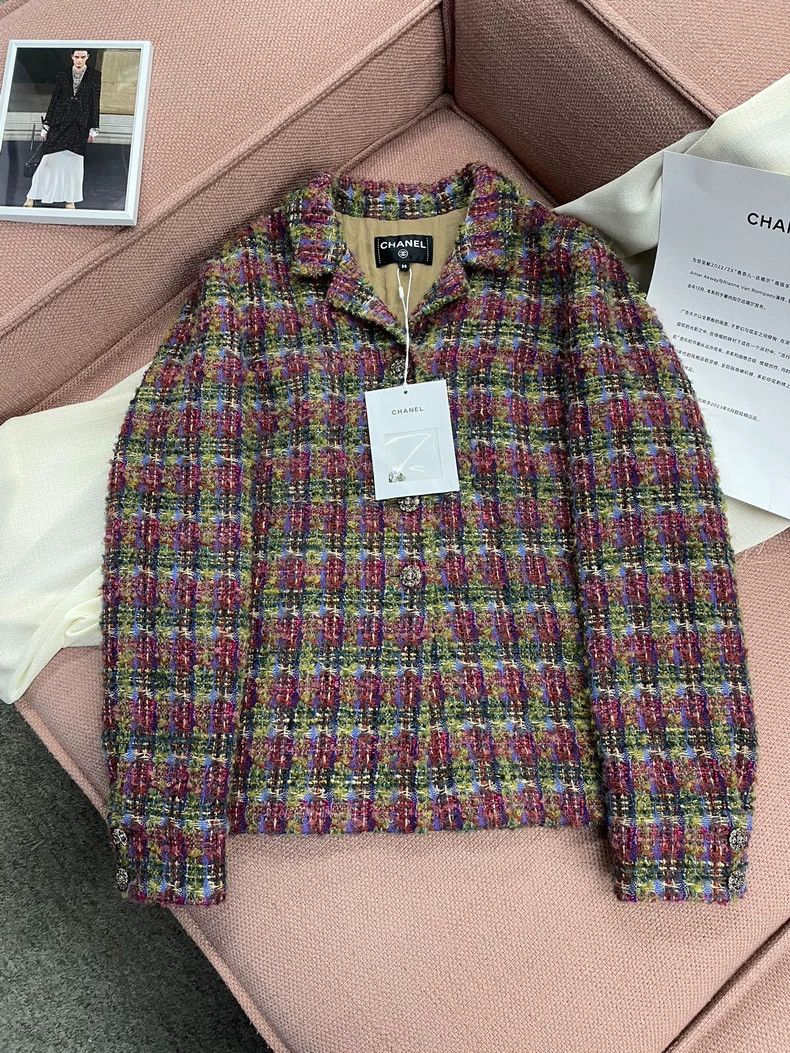 Chanel Chanel 22K autumn and winter tweed plaid coat Size XS / US 0-2 / IT 36-38 - 1 Thumbnail