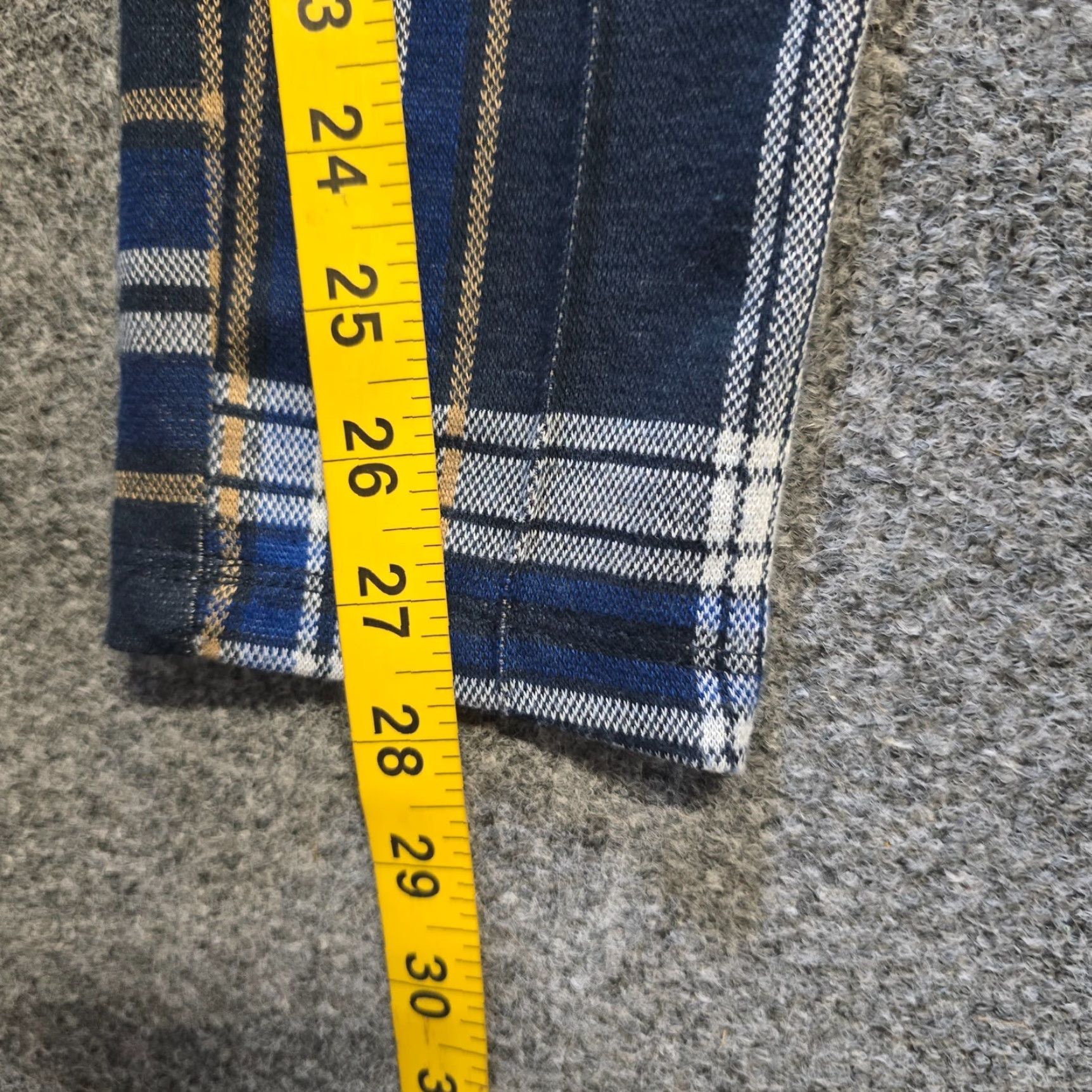 Free People Free People Pants Womens Size 2 Blue Plaid Carnaby Skinny Flat Front Casual Size 26" / US 2 / IT 38 - 7 Thumbnail
