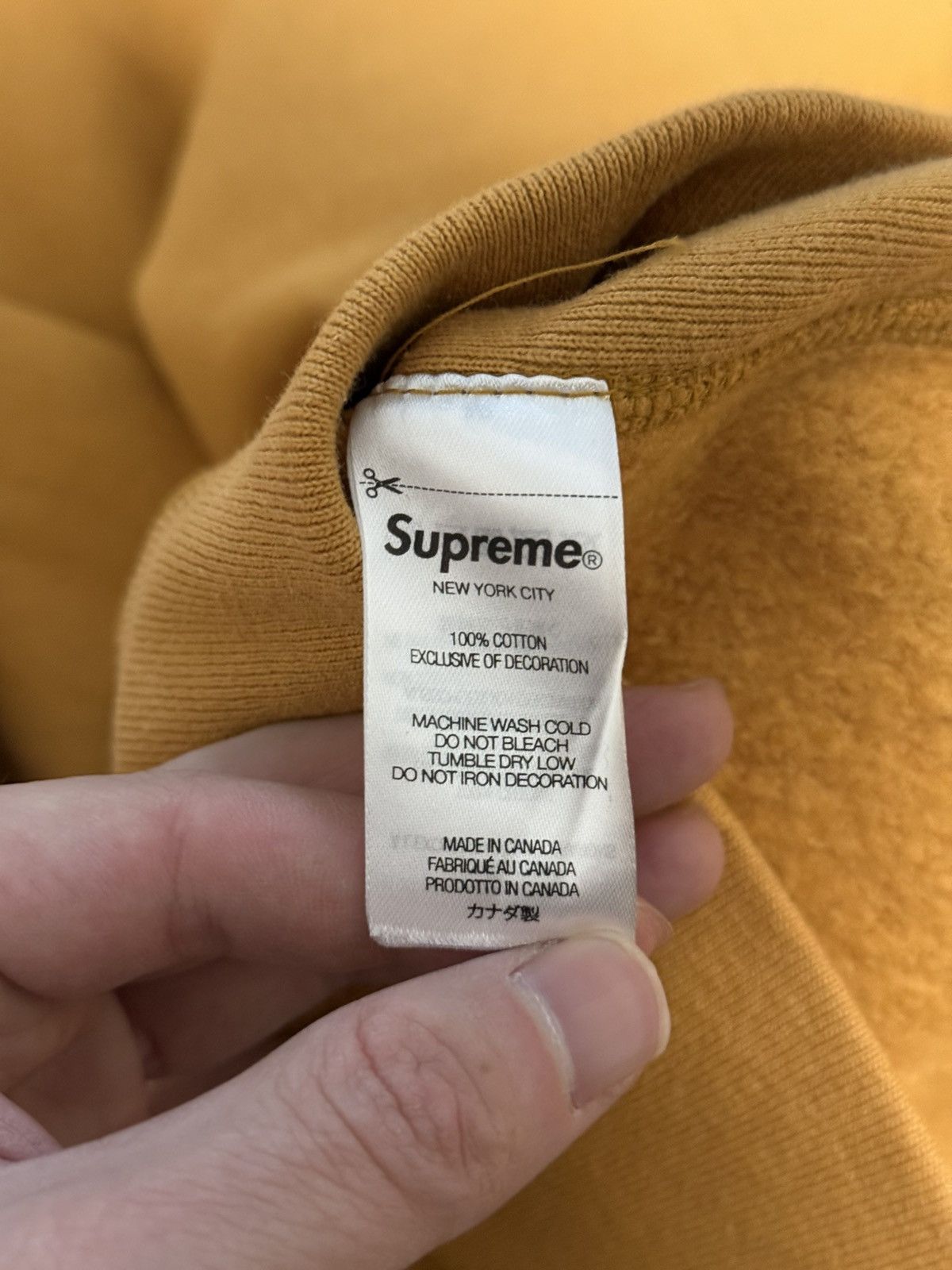 Supreme Supreme fw21 box logo hooded sweatshirt hoodie light mustard Size US L / EU 52-54 / 3 - 7 Thumbnail