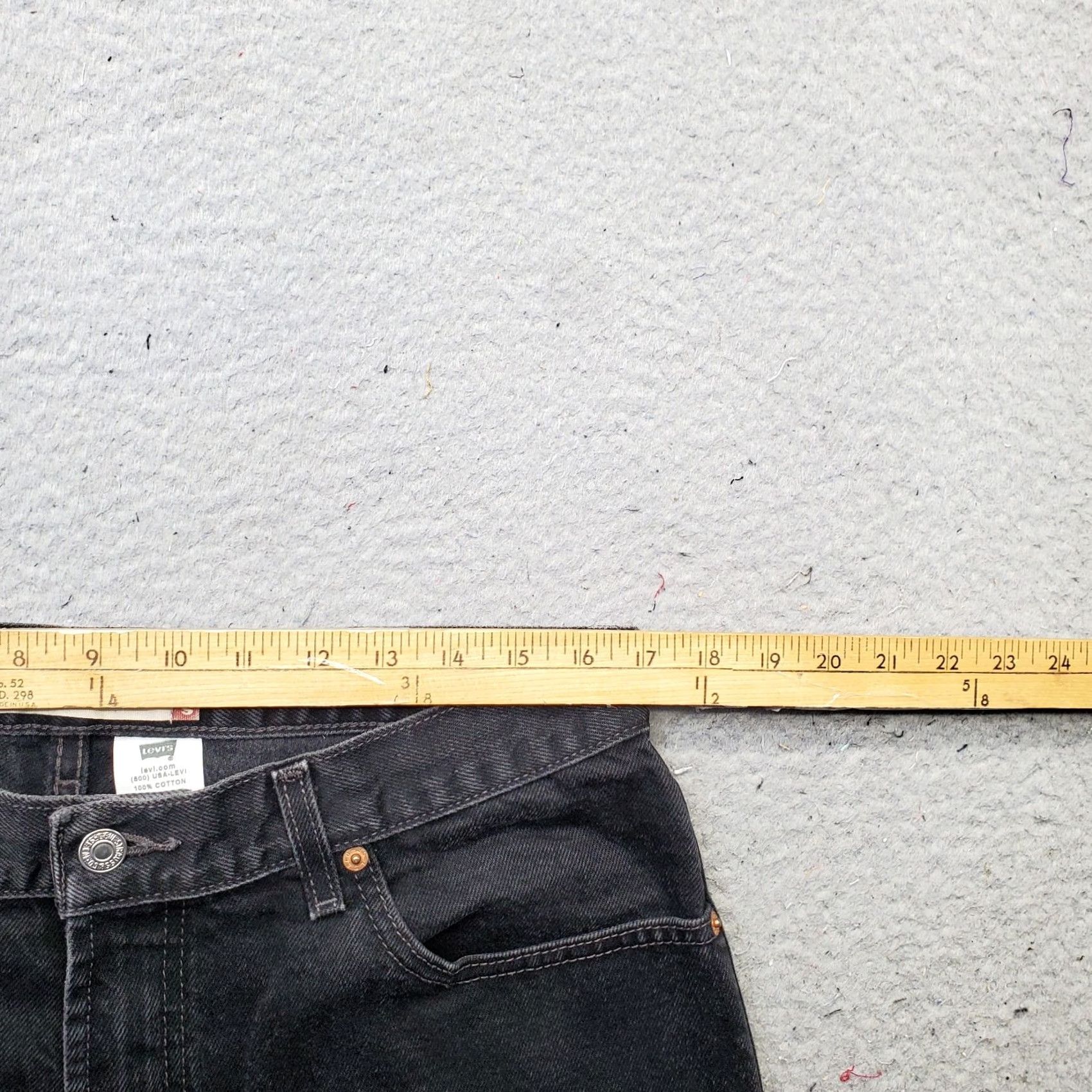 Levi's Levi's 550 Jeans Mens 36x30 Black Denim Red Tab Relaxed Fit Streetwear Grunge Jeans Mens Size 36 Black Denim 5-Pocket Design Vintage Size US 36 / EU 52 - 6 Thumbnail