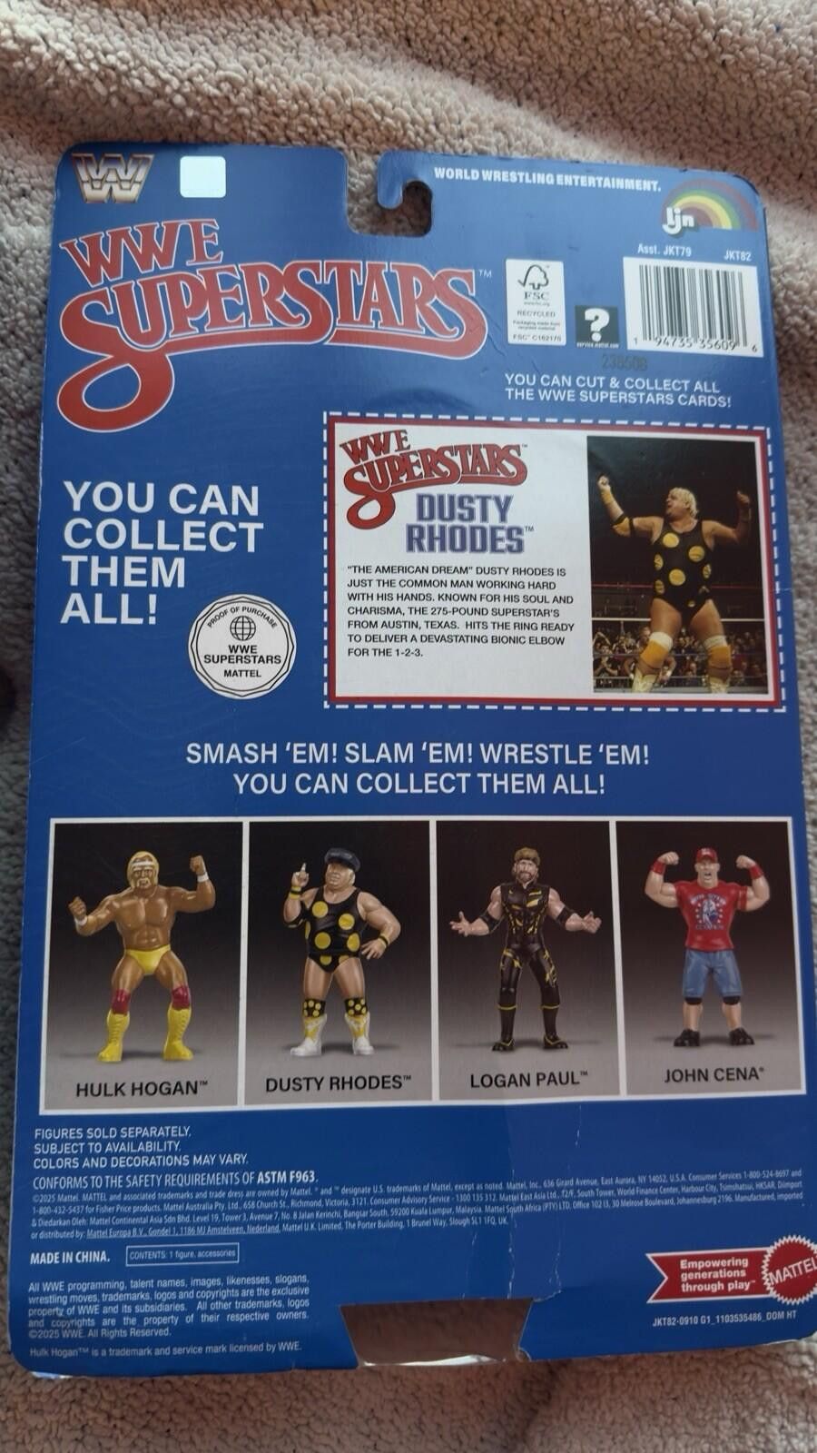 WWE WWE Dusty Rhodes LJN Superstars Retro Black Card Chase Size ONE SIZE - 2 Thumbnail