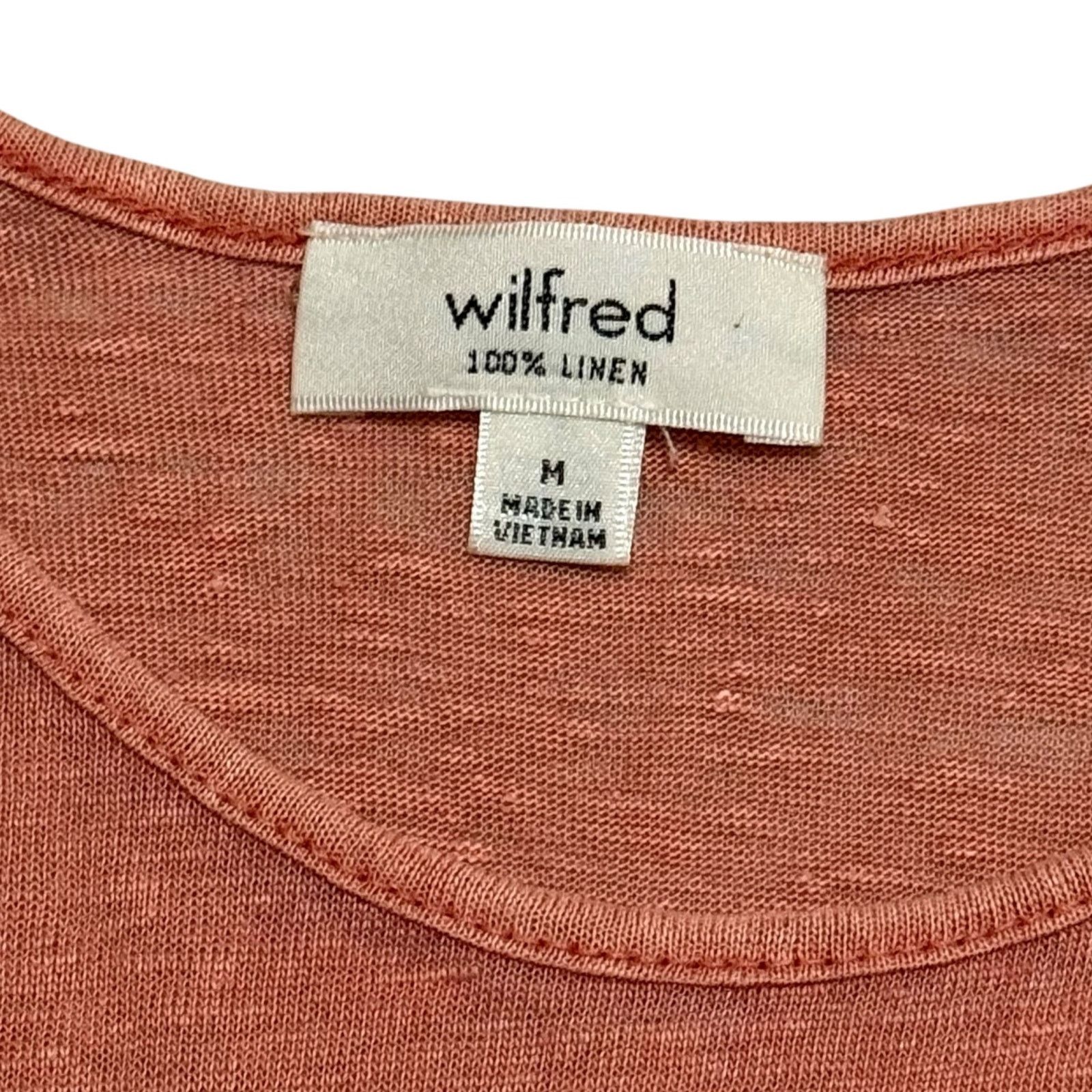 Aritzia Aritzia Wilfred Mauran Tank Top 100% Linen Coral Pink Medium Size M / US 6-8 / IT 42-44 - 4 Thumbnail