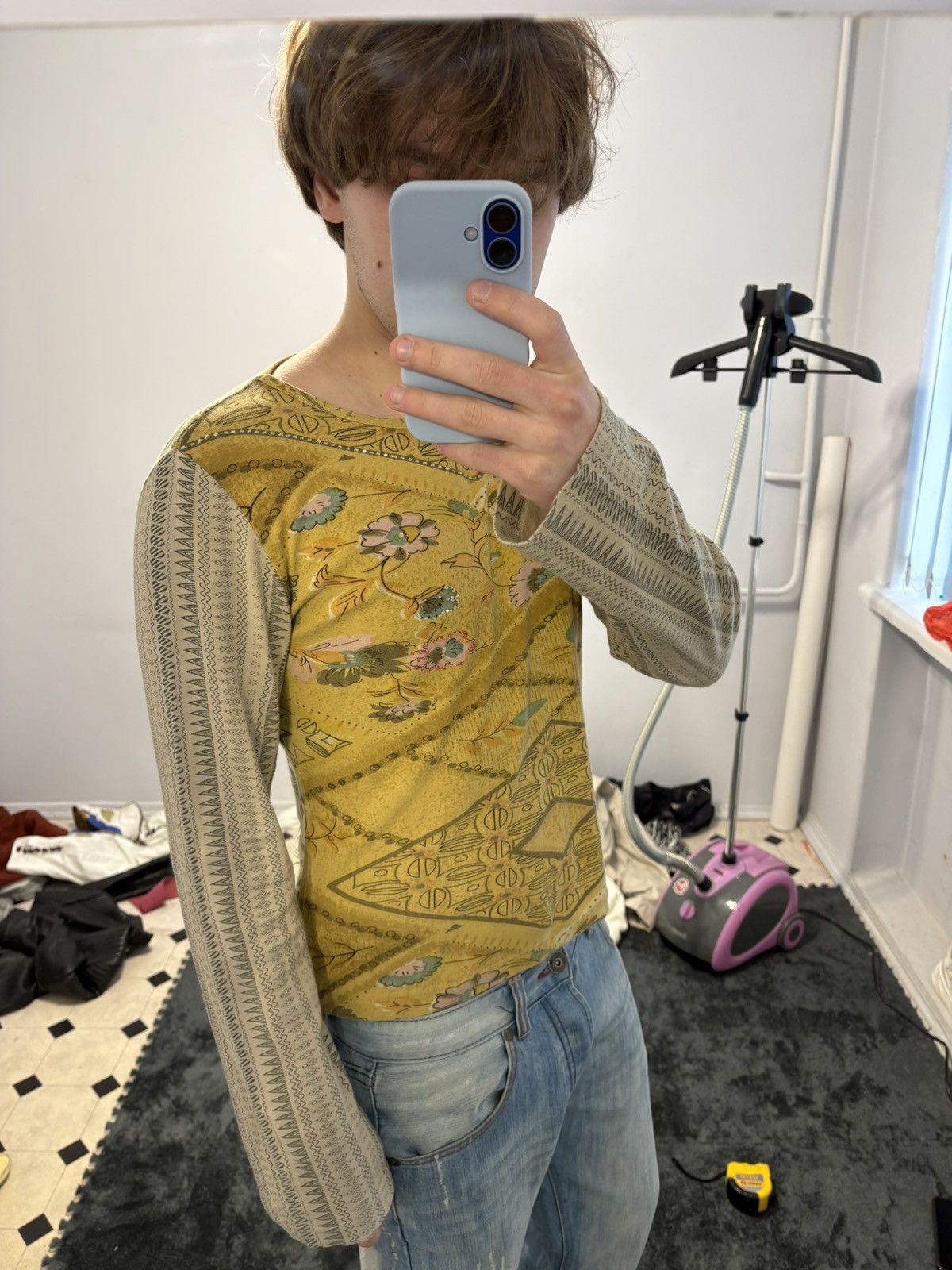 Hysteric Glamour Japan Vintage Floral Y2K LGB Style Longsleeve Size L / US 10 / IT 46 - 9 Thumbnail
