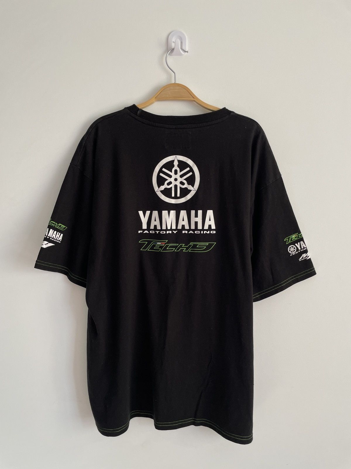 Vintage Yamaha Factory Racing Tech3 Oversize Tshirt Size US XXL / EU 58 / 5 - 2 Thumbnail
