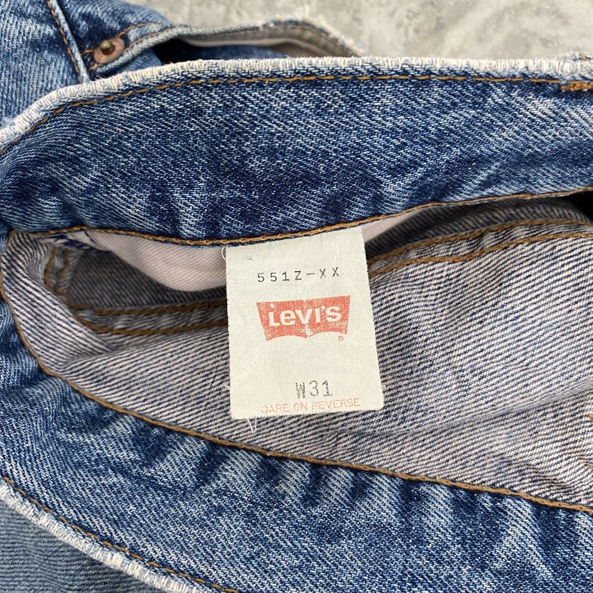 Levi's Vintage Levis 551ZXX Big E Faded Blue Selvedge LVC Jeans Size US 30 / EU 46 - 19 Thumbnail